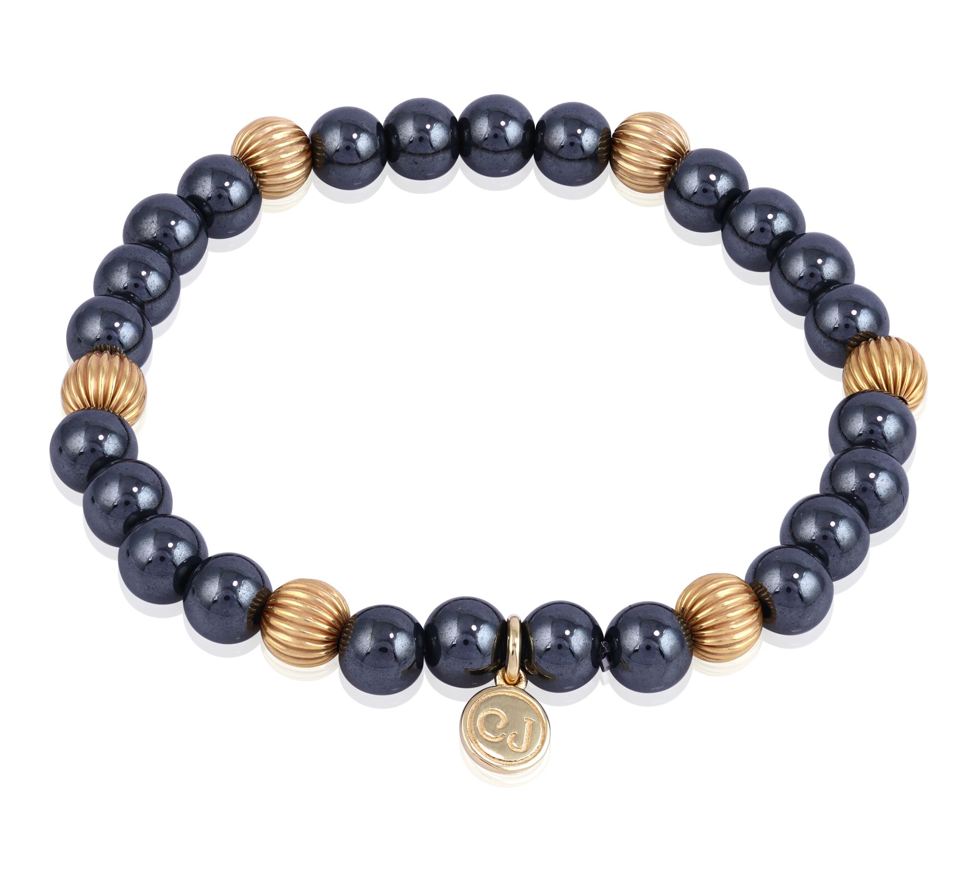 Christian James by Scott Grimes 14K Clad Stretch Bead Bracelet