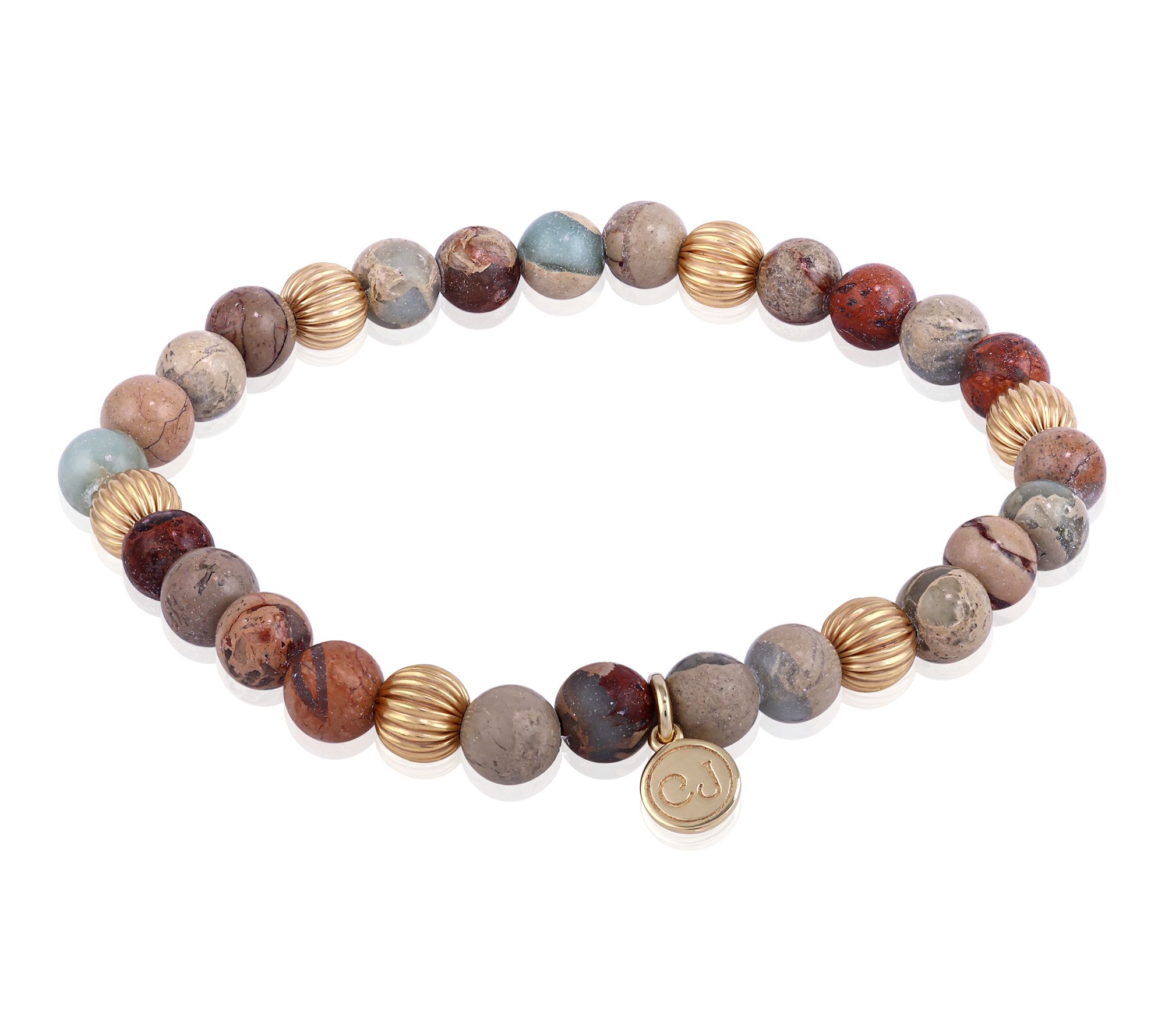 Christian James by Scott Grimes 14K Clad Stretch Bead Bracelet