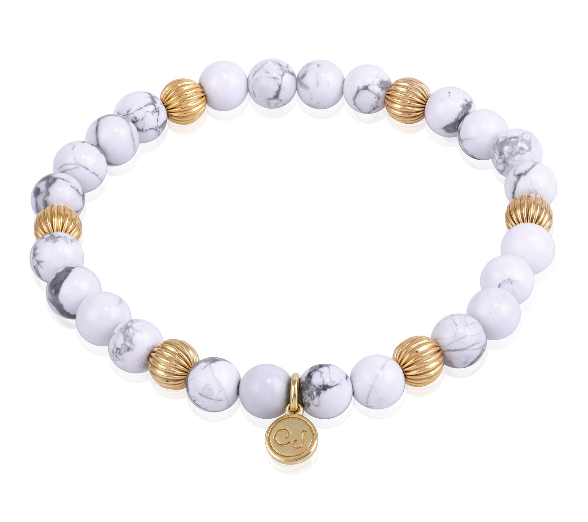 Christian James by Scott Grimes 14K Clad Stretch Bead Bracelet
