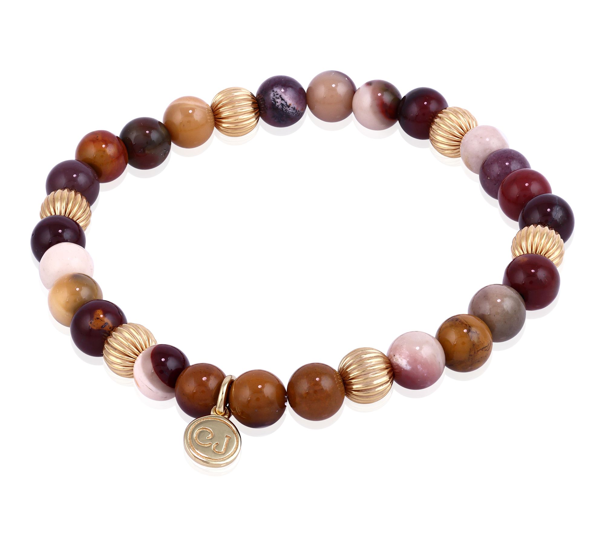 Christian James by Scott Grimes 14K Clad Stretch Bead Bracelet