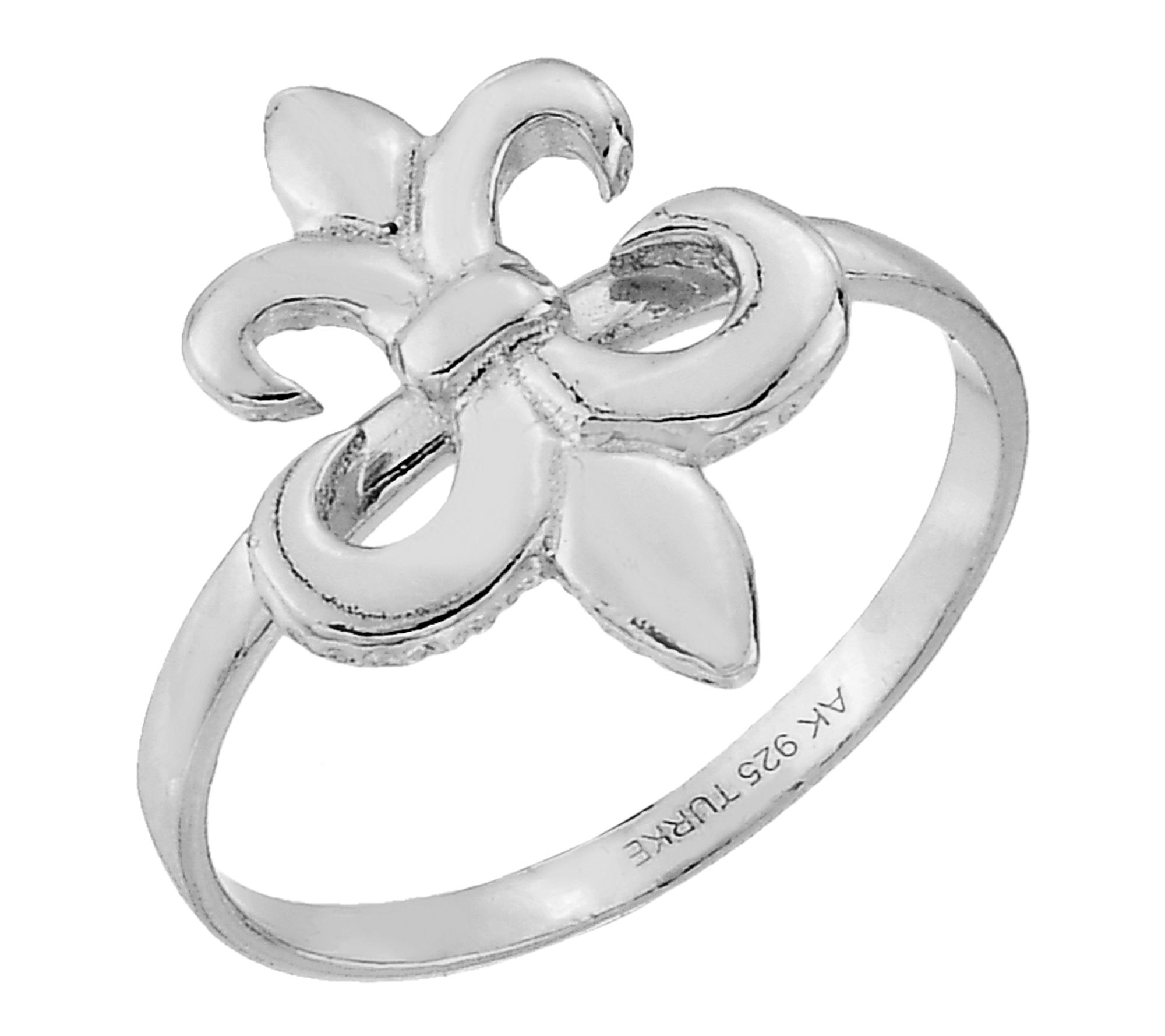 Silver Style Fleur-De-Lis Ring, Sterling