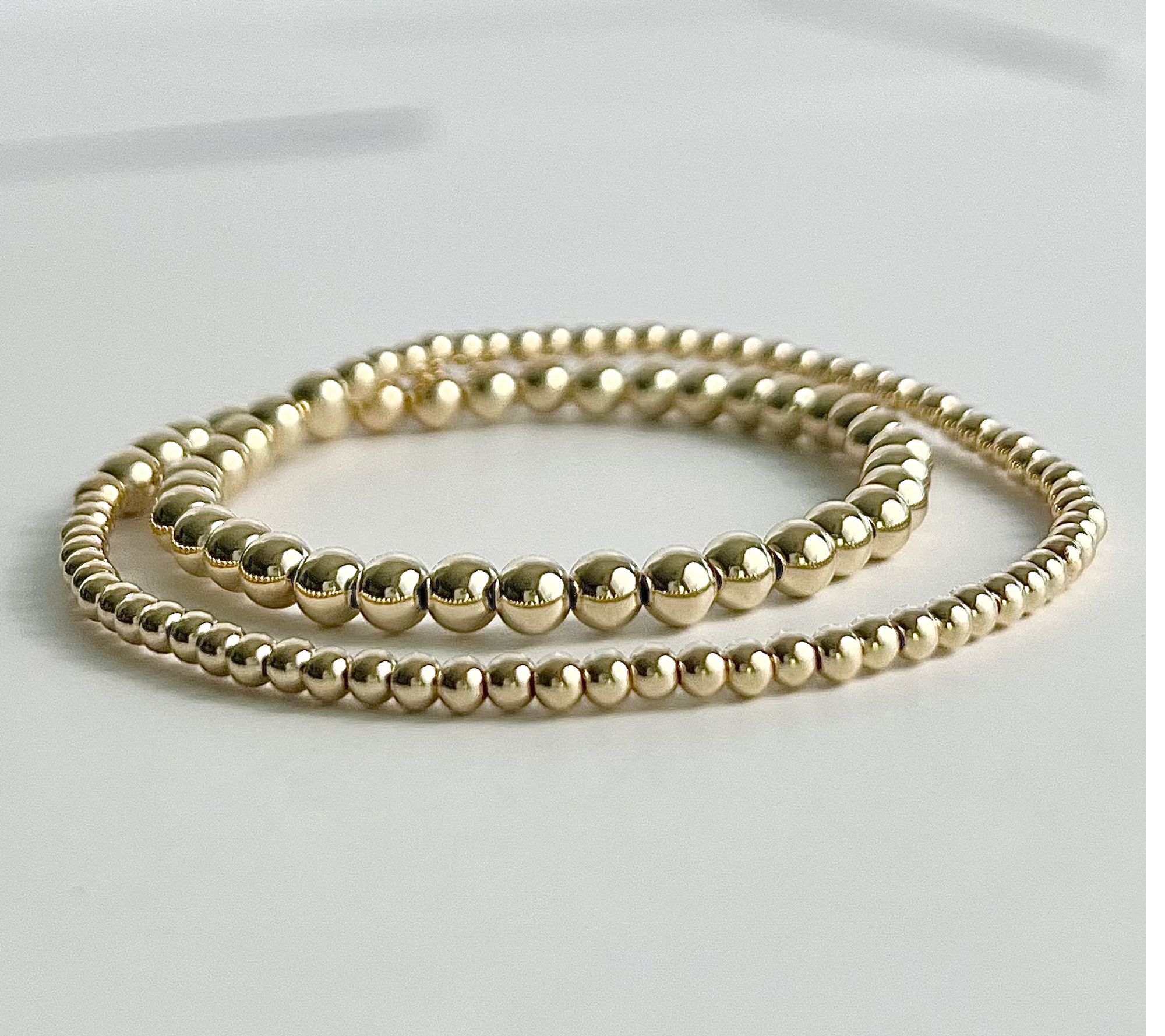 MaeMarie Wraps Heart of Gold Duo Slip On Bracelet, 14K Gold