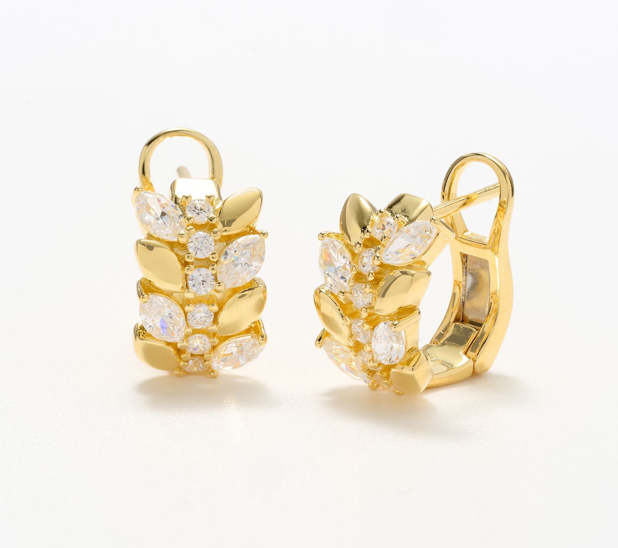 Diamonique x Kathy Levine Give Me a Hug Hoop Earrings, Sterling Silver