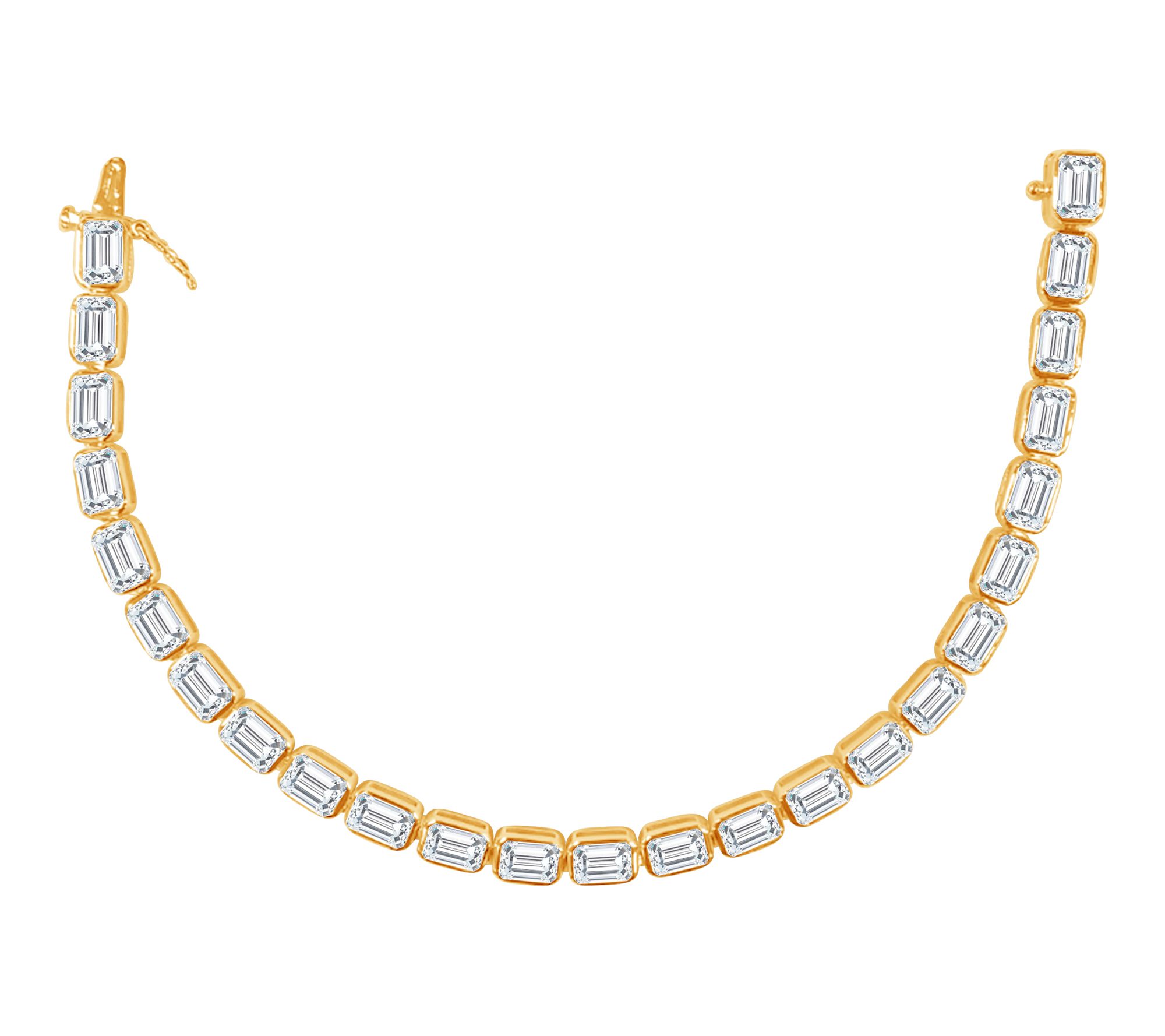 Fire Light 14.00 cttw Lab Grown Diamond Bracelet, 14K Gold