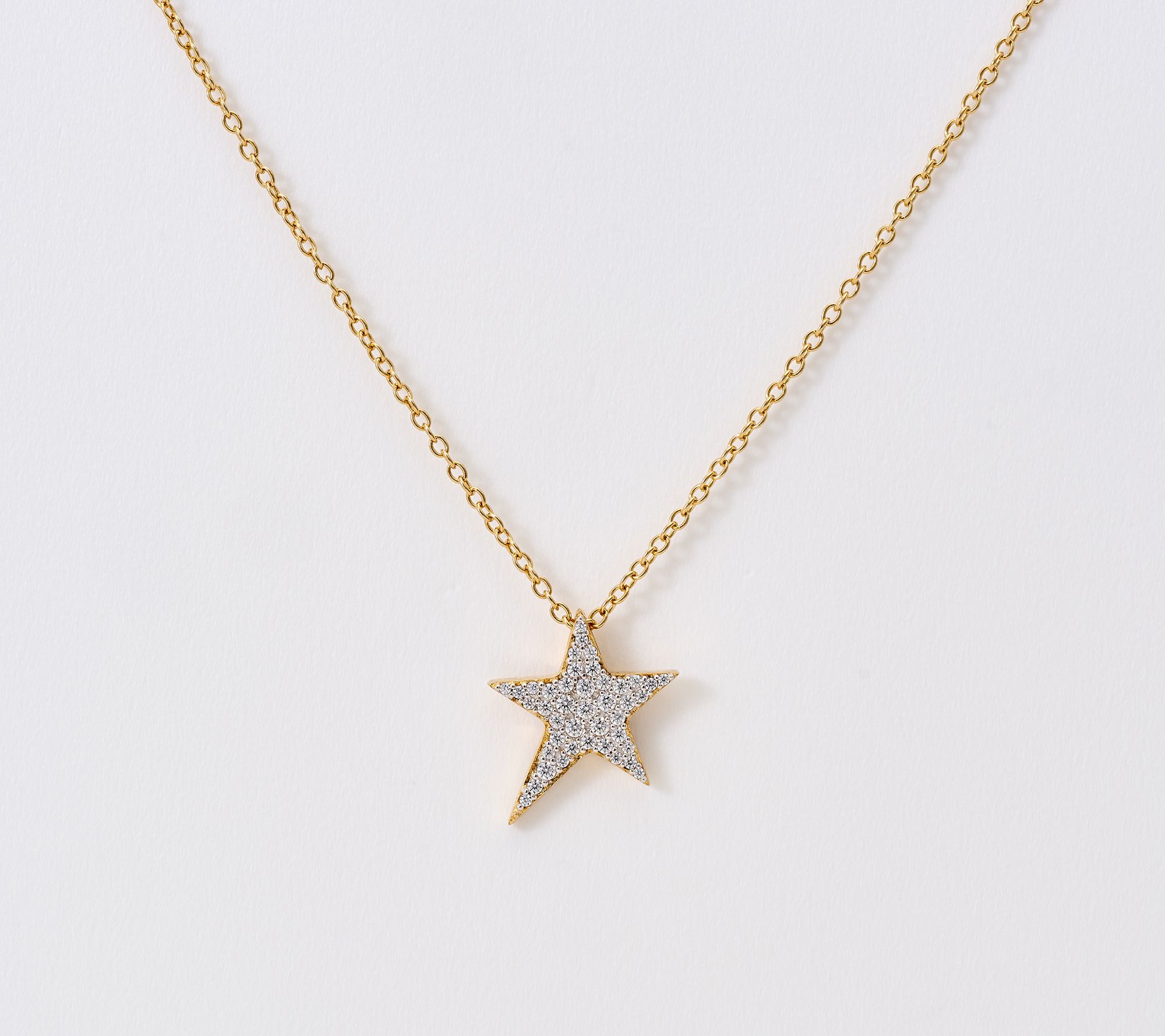 Diamonique x Jennifer Miller Mini Shooting Star Necklace, Sterling Silver