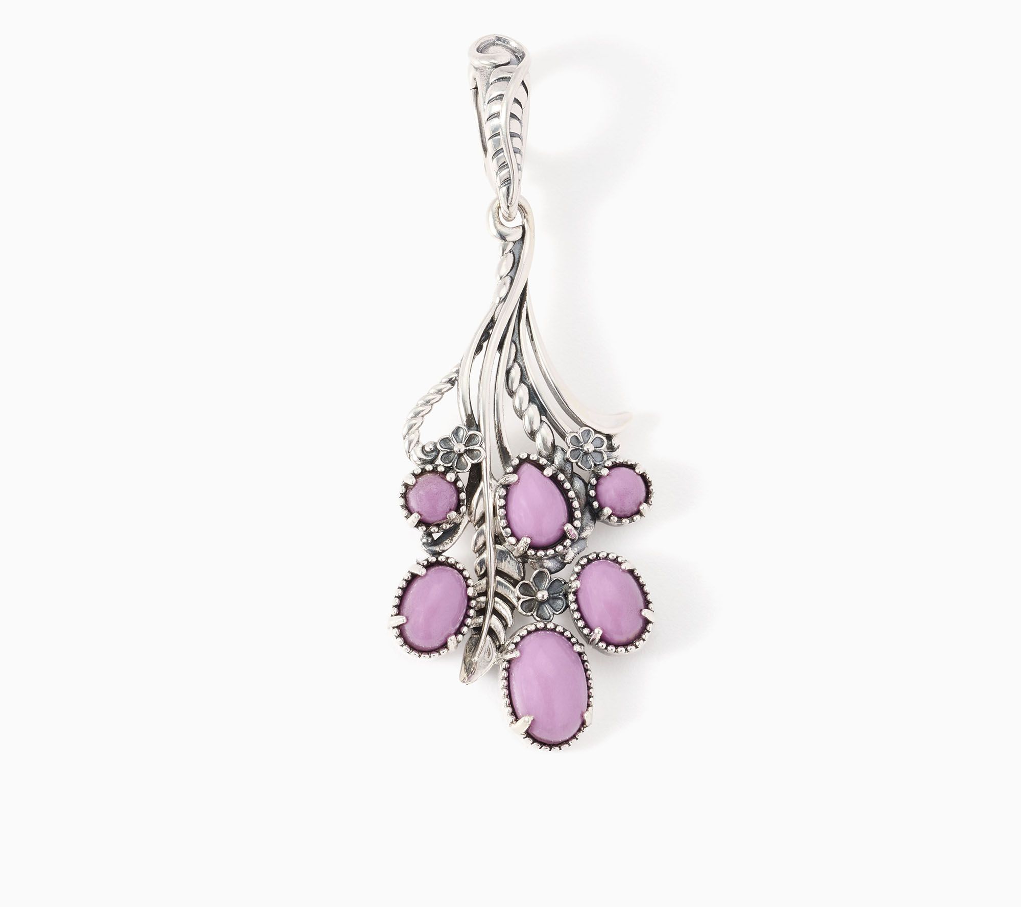 American West Sterling Gemstone Leaf & Flower Enhancer