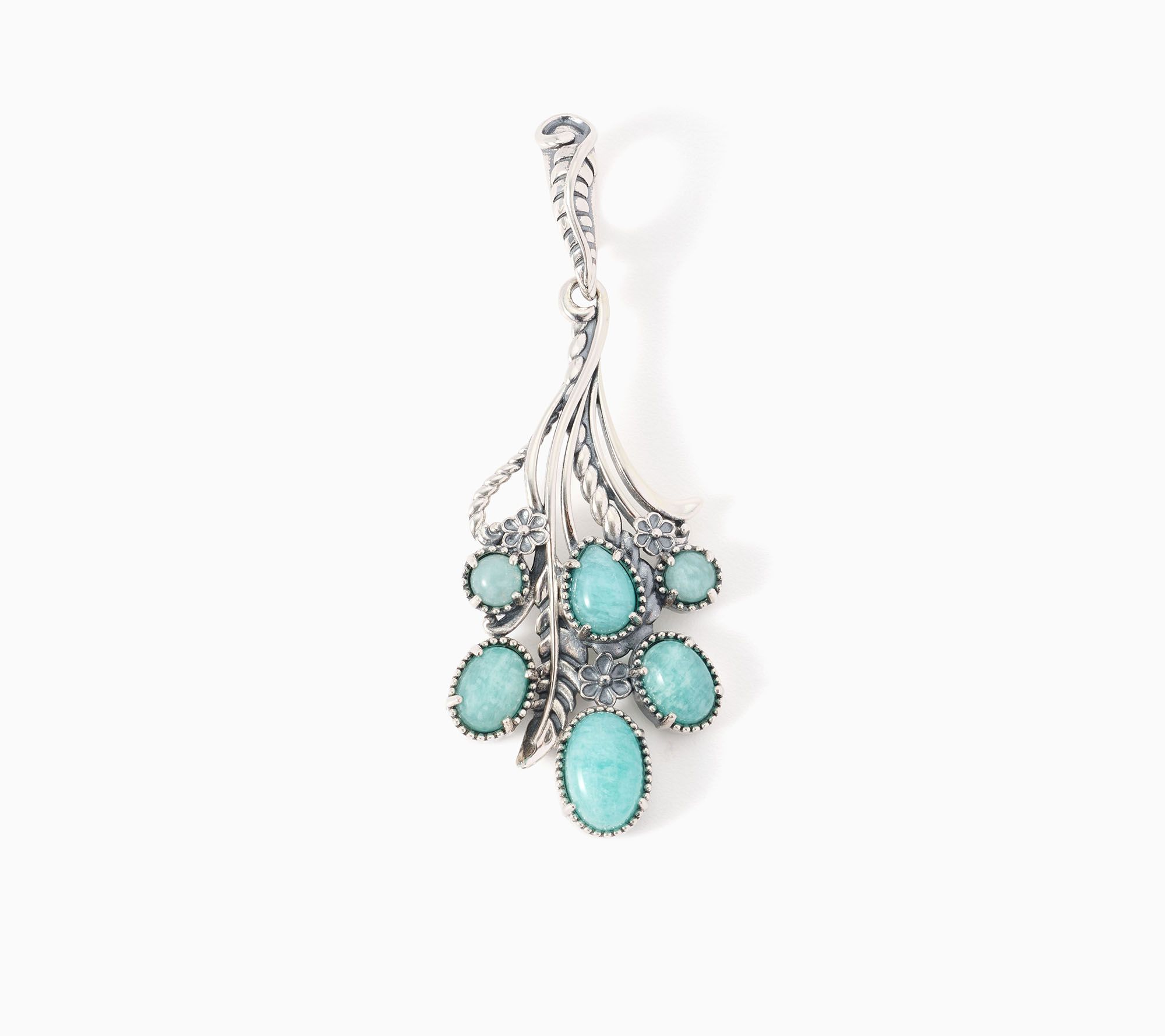 American West Sterling Gemstone Leaf & Flower Enhancer