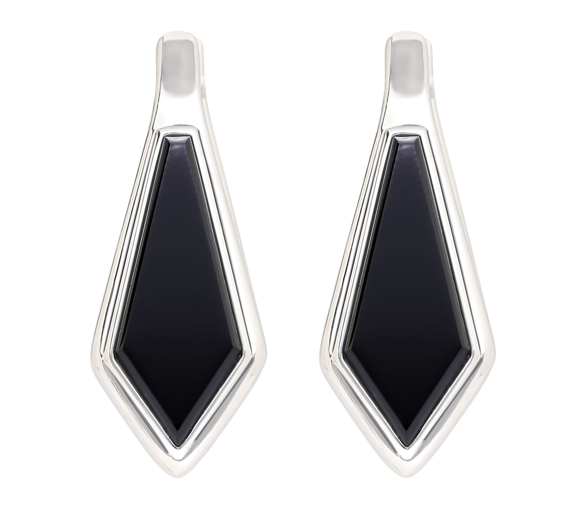 Tiffany Kay Studio Sterling Silver Onyx ShieldDrop Earrings