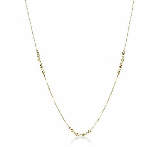 Alkeme 14K Gold 36" Bead Stationed Necklace