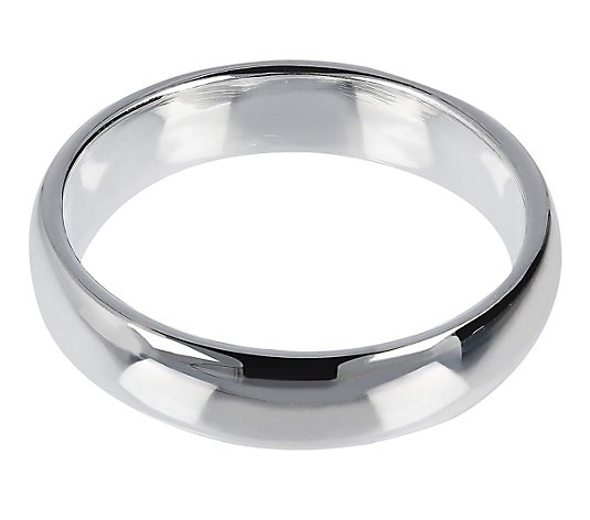 Ultrafine Silver 5mm Polished Silk Fit WeddingBand Ring