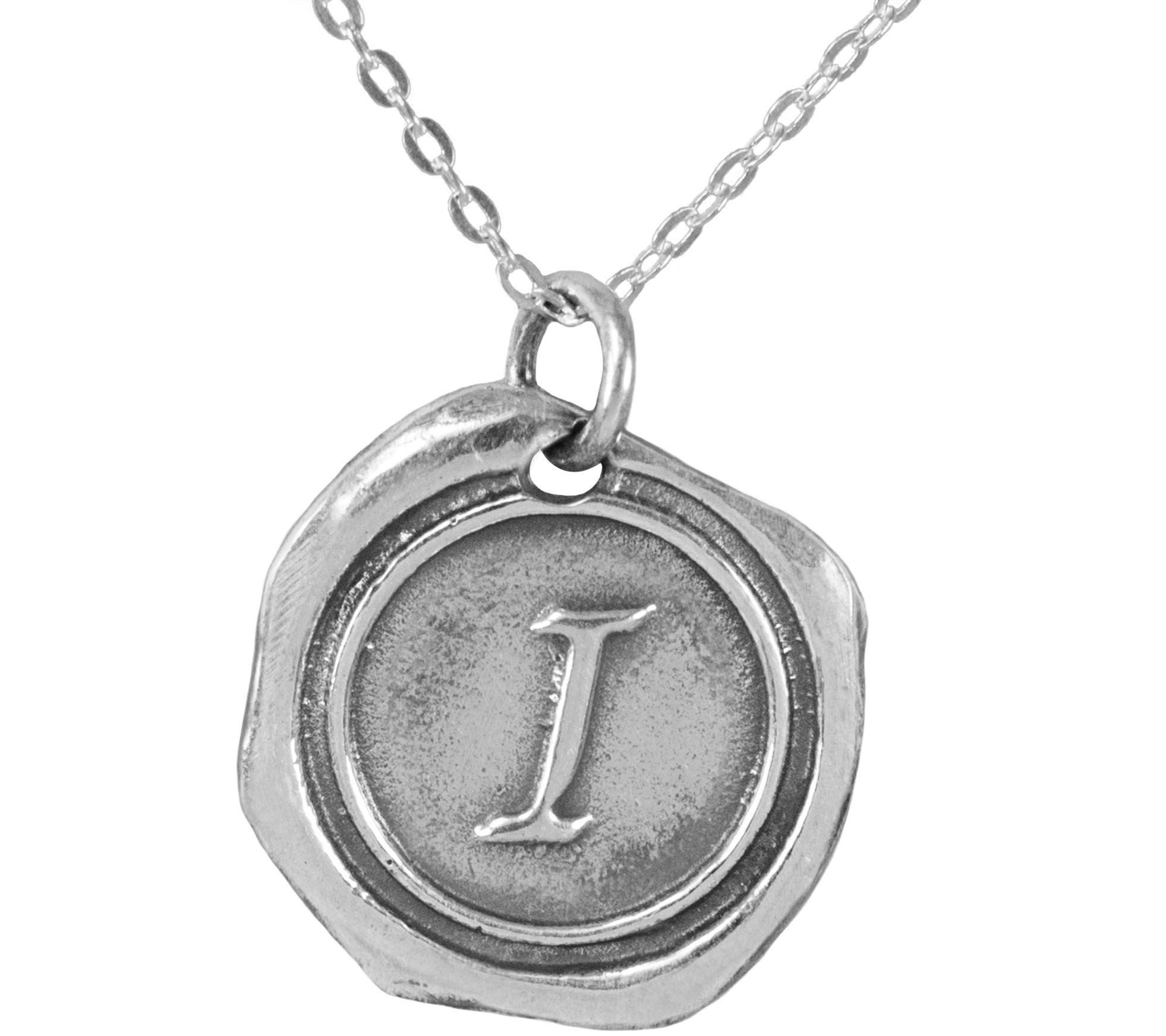 Sterling Personalized Initial Pendant with C hain
