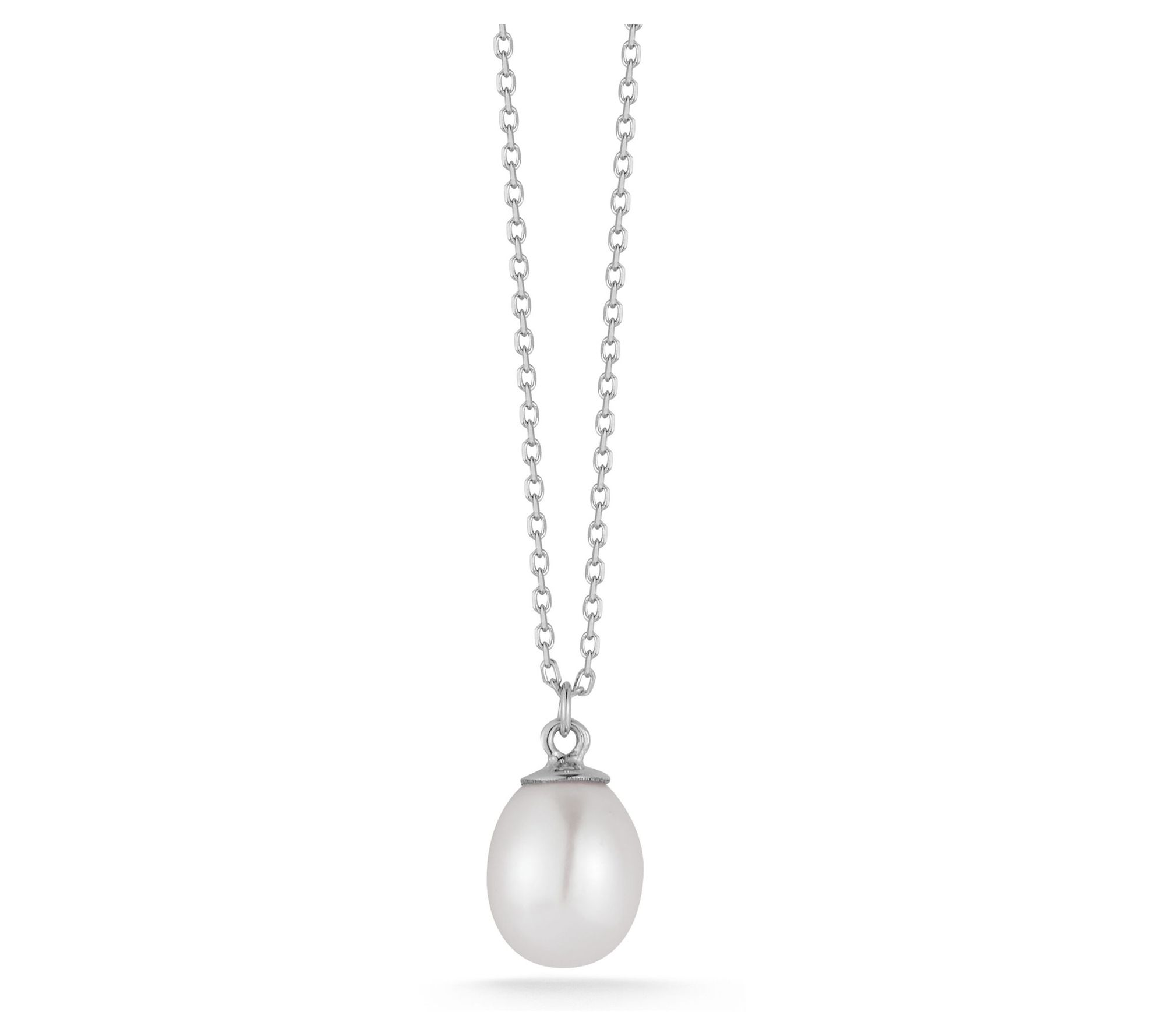Luminosa Gold Cultured Pearl Pendant w/ Chain, 14K
