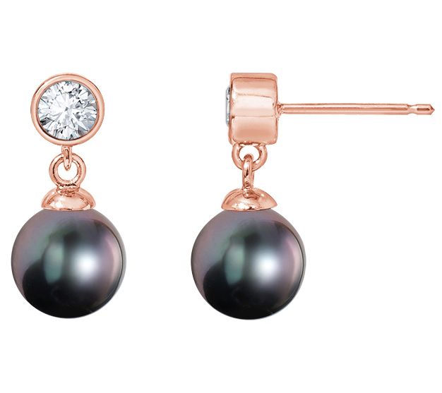 Minimalist Gold/Silver Pearl Stud Earrings, 7.4mm-8mm Round Black White  Pink Purple Pearl Stud, Bridal Graduation Streetwear Jewelry, T-375 ~  T-379 V-399