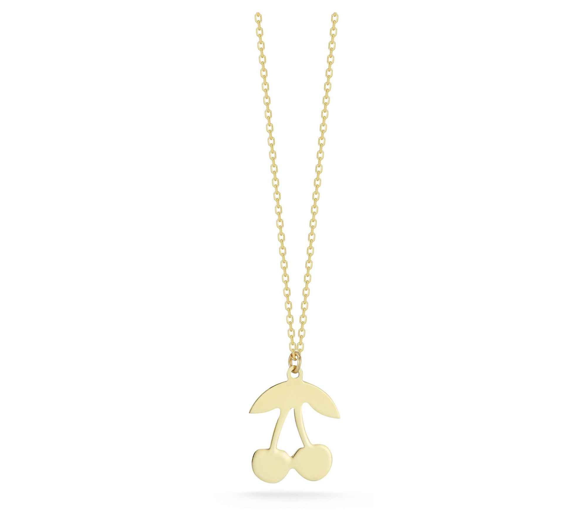Luminosa Gold Cherry Pendant w/ Chain, 14K