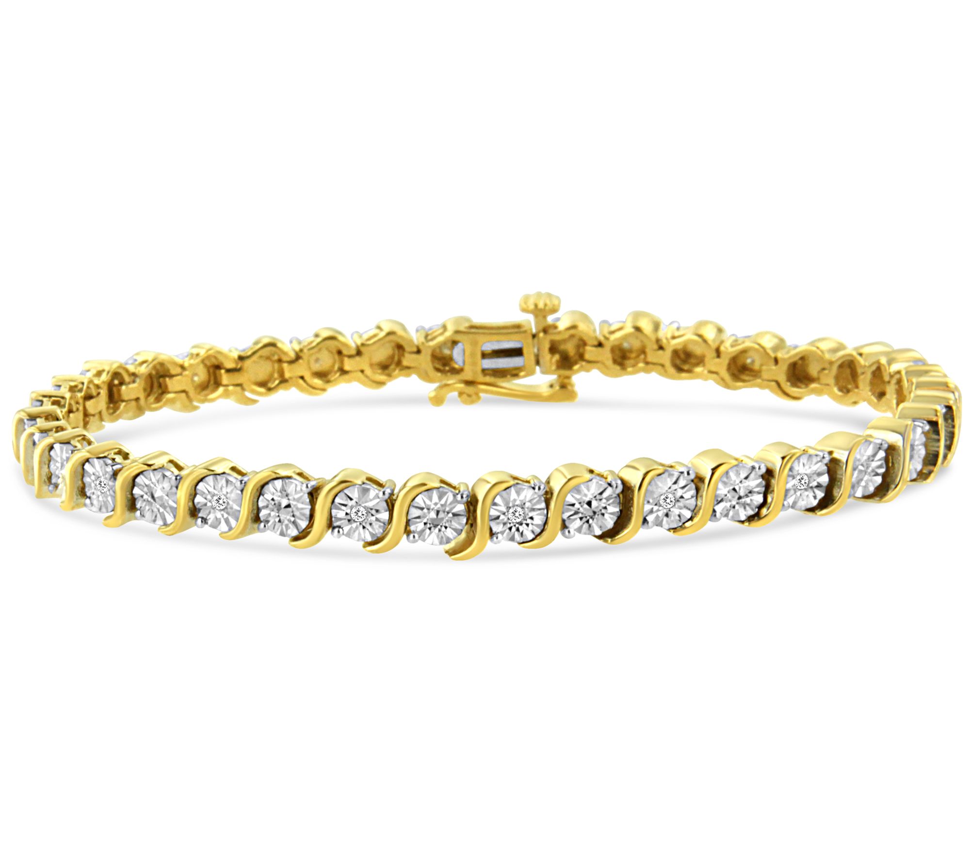 Haus of Brilliance Diamond Accent Tennis Bracelet, Sterling