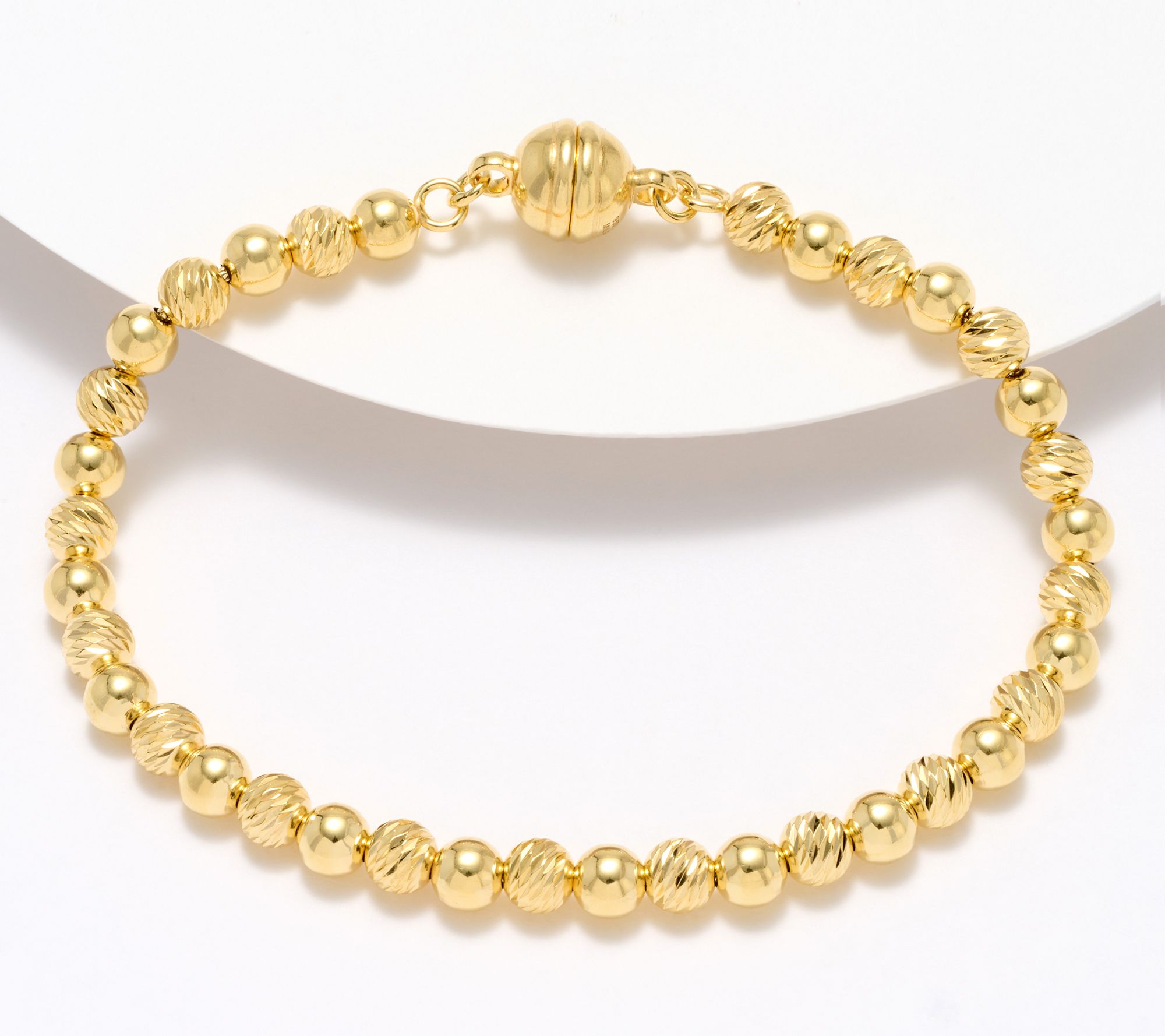 "As Is" UltraFine 950 Silver Magnetic Bracelet 18K Gold Plated