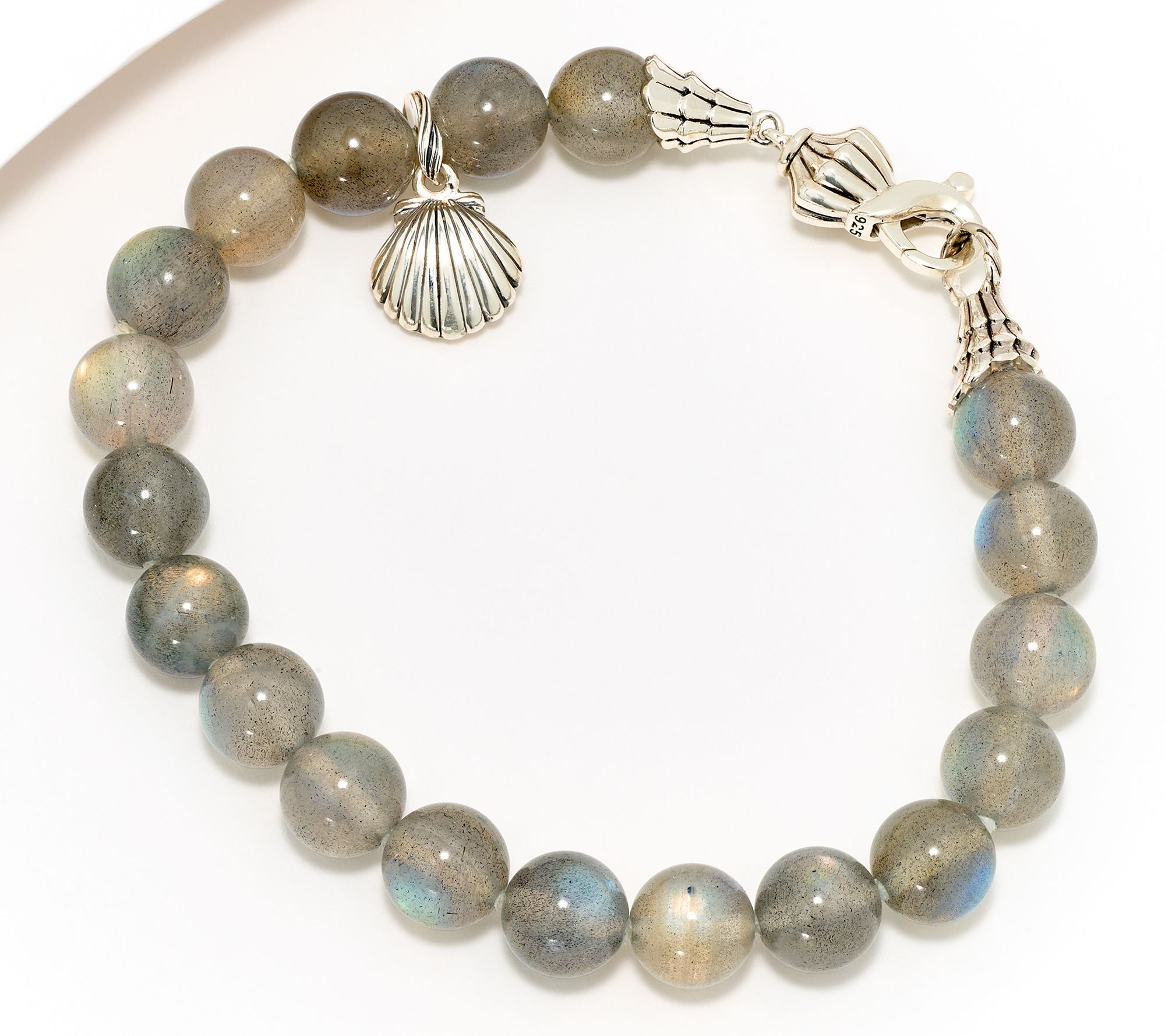 Third Person Sterling Silver Sea & Soul Gemstone Bead Bracelet