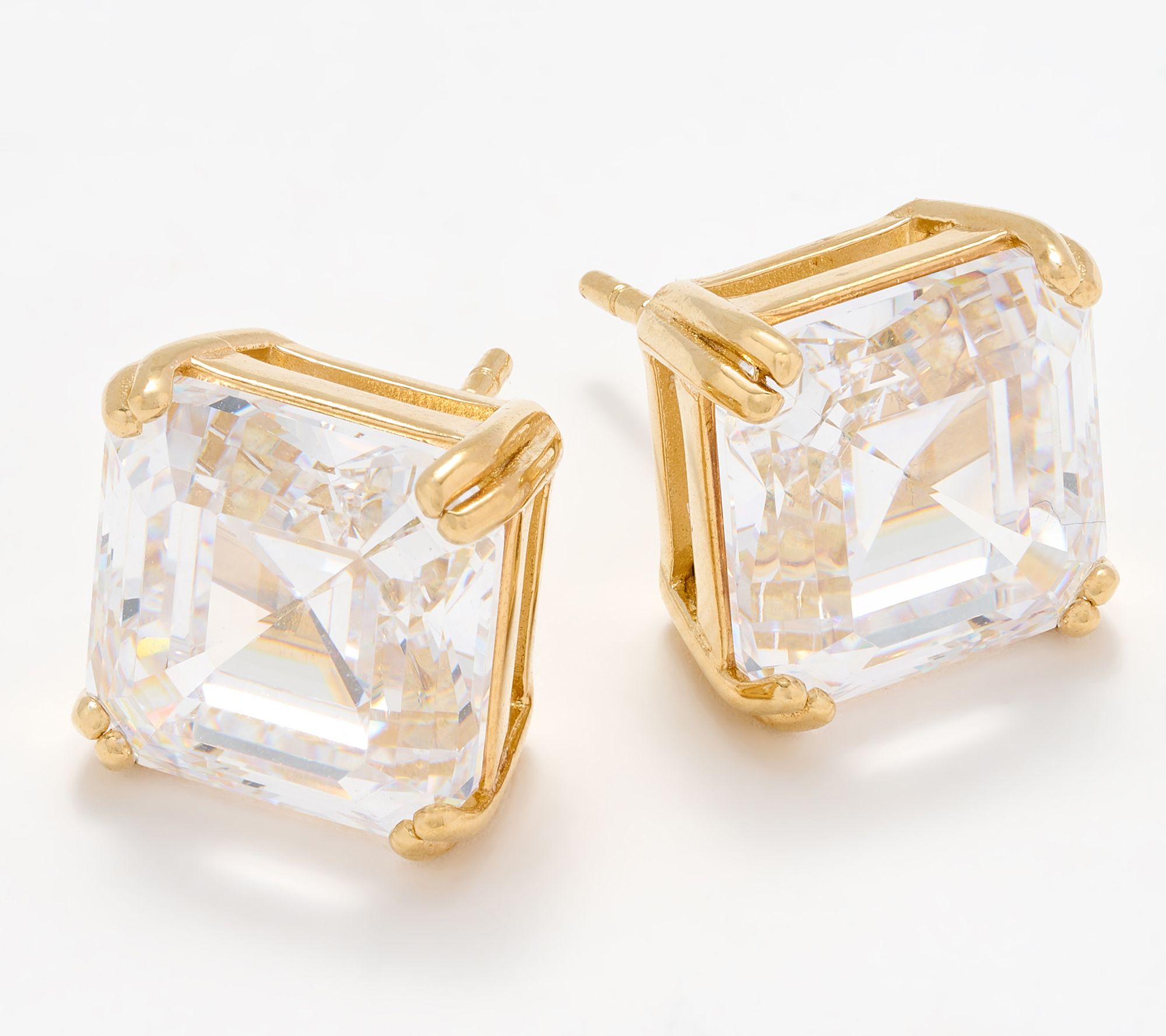 Diamonique x Jennifer Miller Choice of Cut Stud Earrings, Sterling Silver