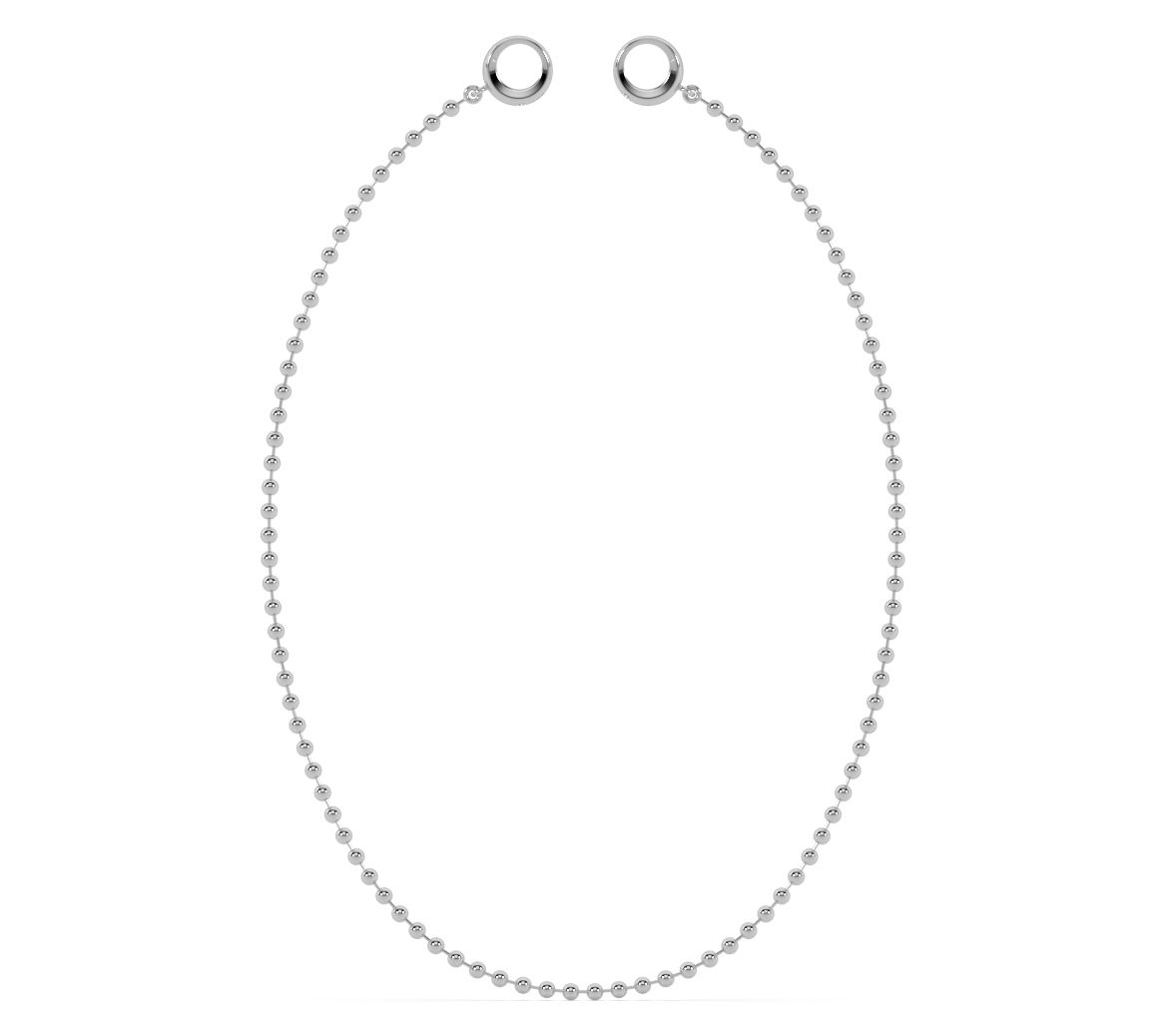 ONI Fine Jewelry Sterling Silver Baby Sphere Choker