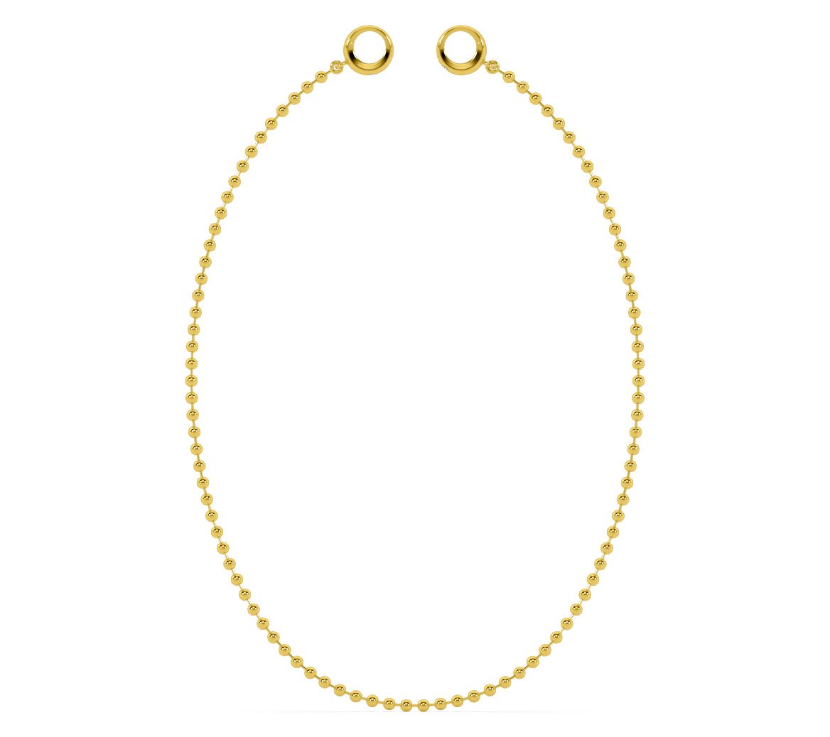 ONI Fine Jewelry Sterling Silver Baby Sphere Choker