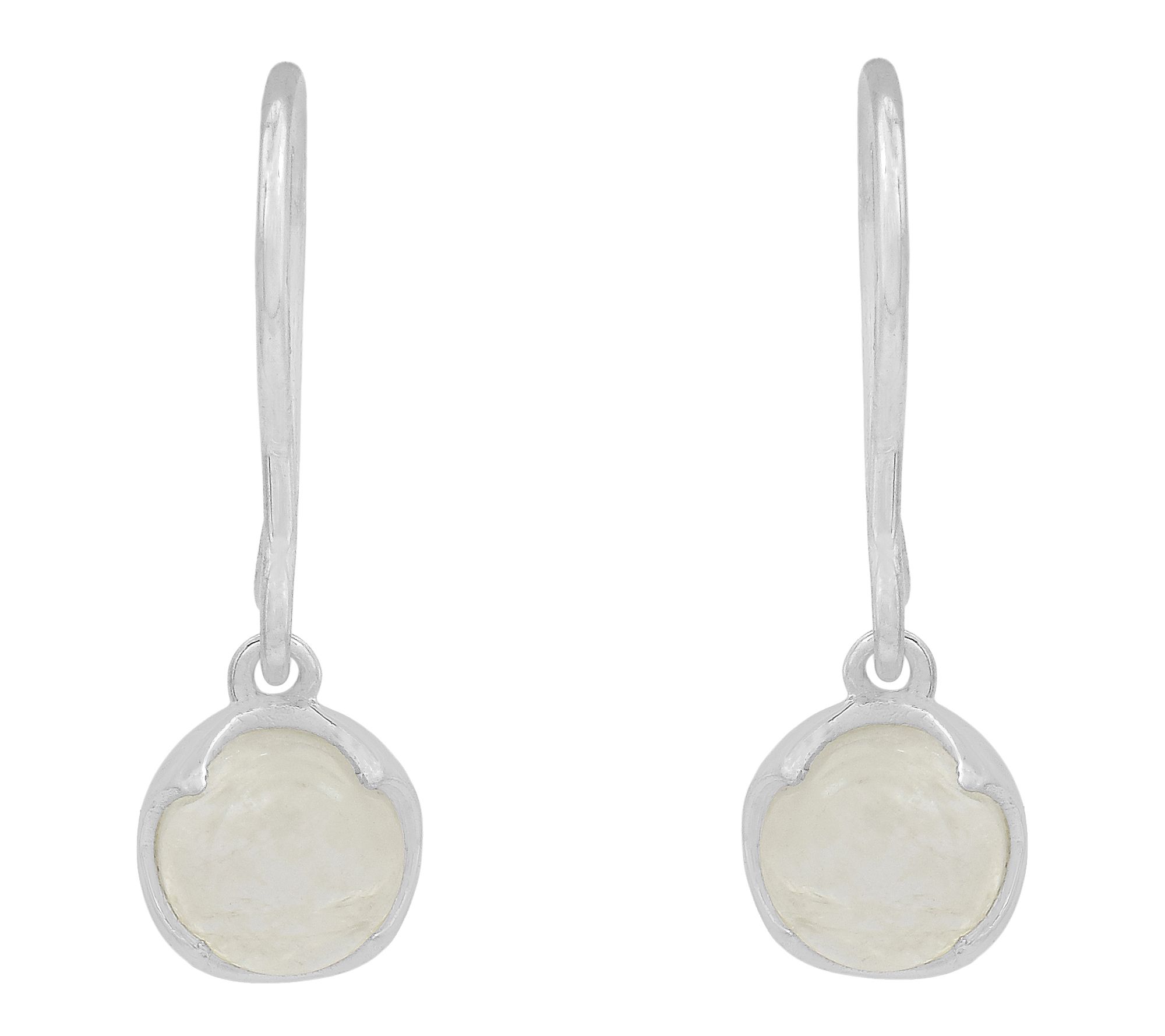 Affinity Gems Rainbow Moonstone Drop Earrings,Sterling Silver