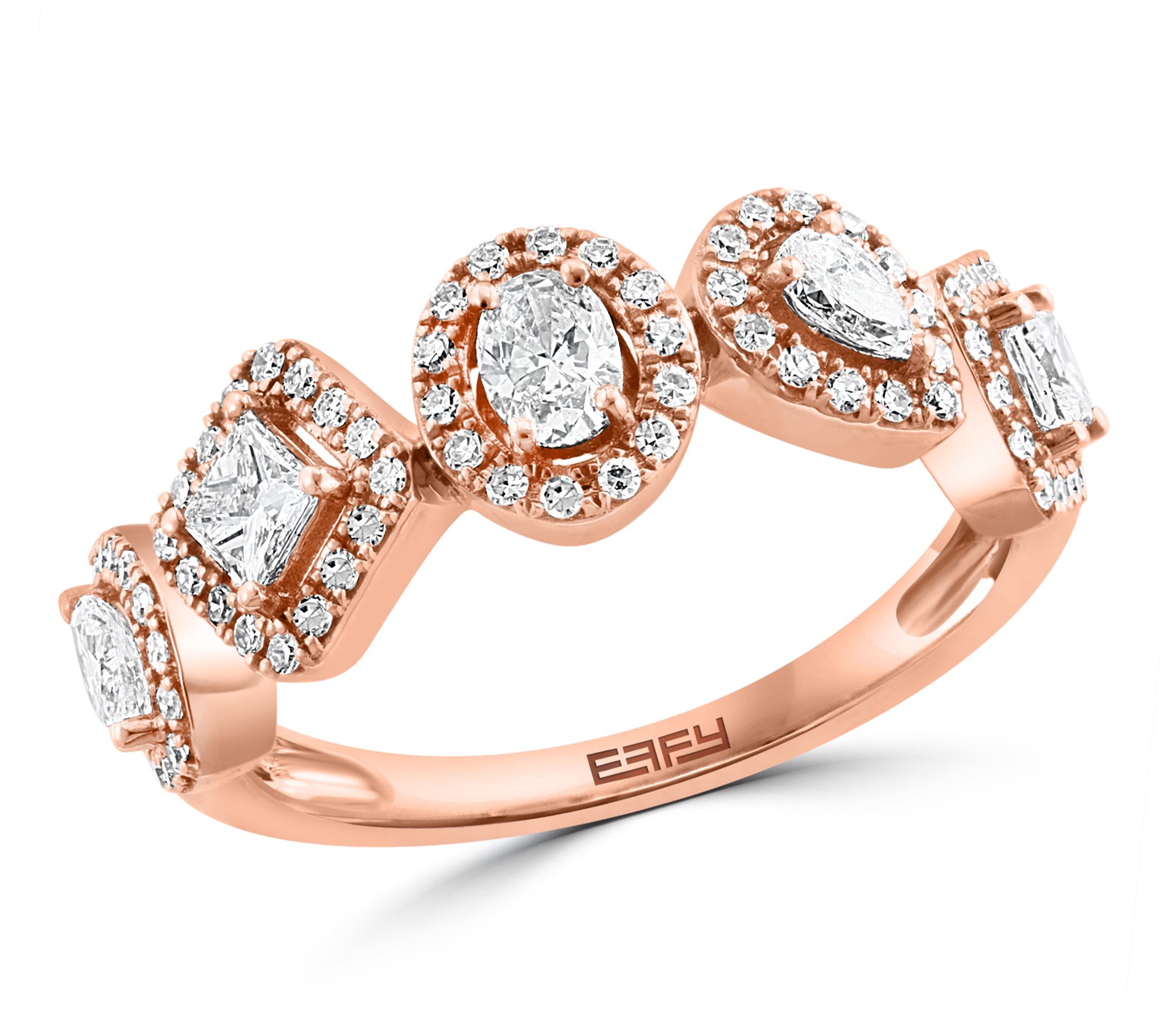 Effy Multi Shape Diamond Ring, 14K Gold