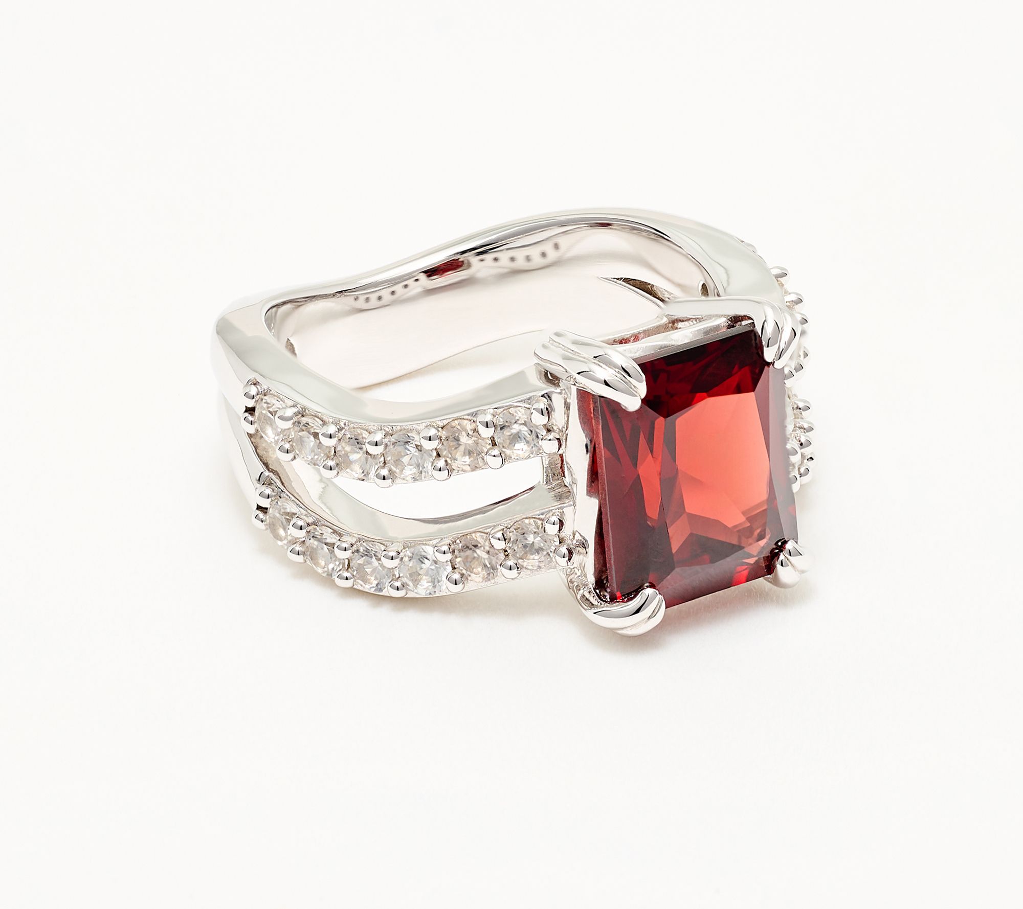 Christian James by Scott Grimes Sterling Silver Radiant Cut Gemstone Ring