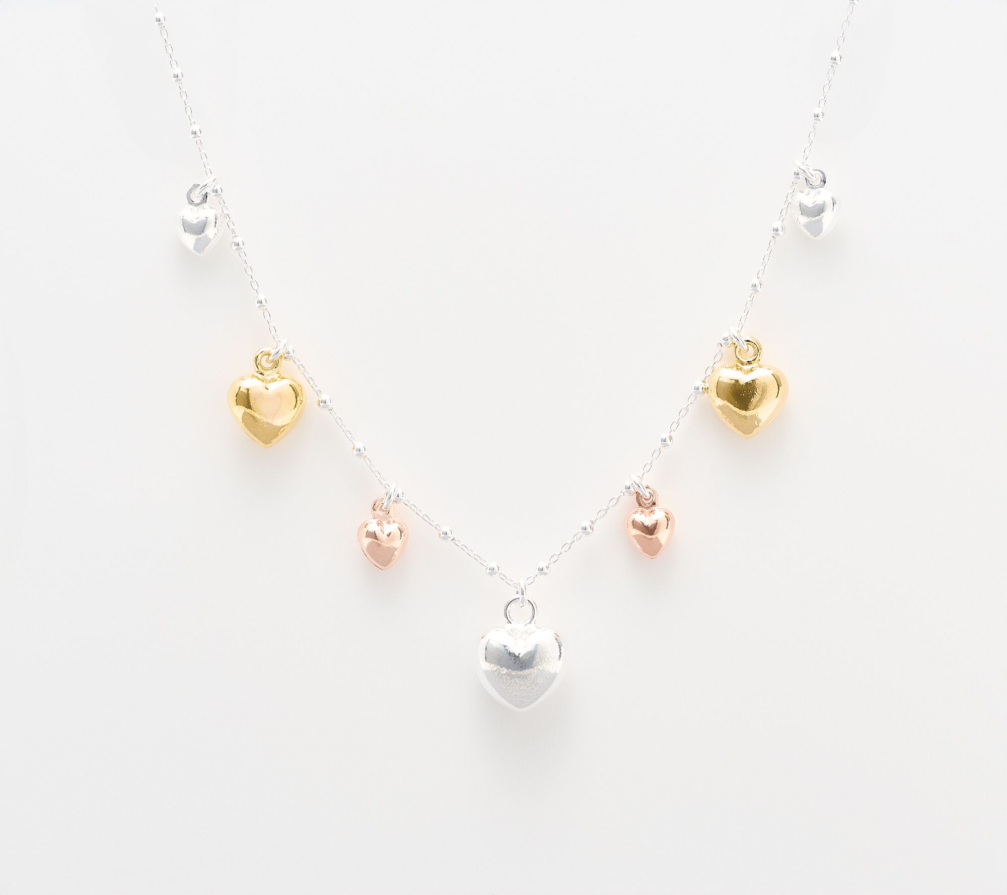  UltraFine 950 Cascading Heart Necklace