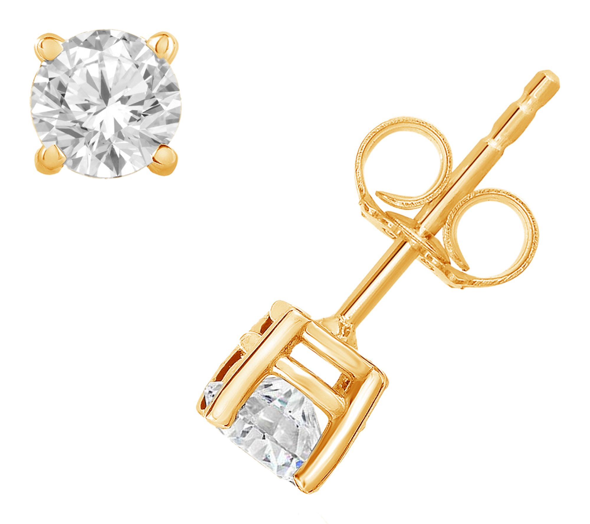 Fire Light 0.50 cttw Lab Grown Diamond Earring,14K Plated