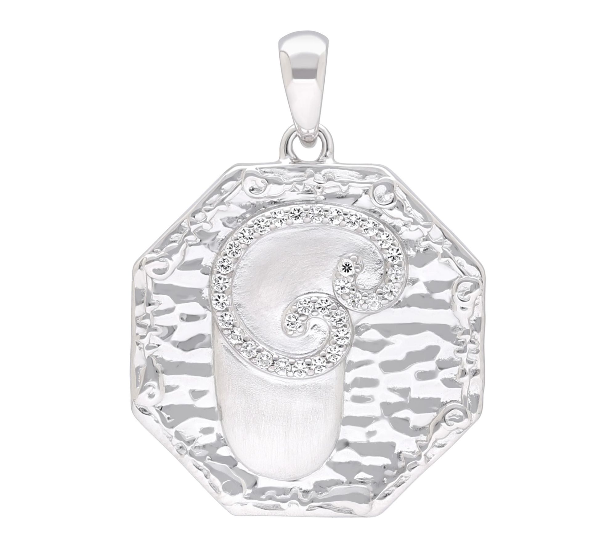 Goddaughters Sterling Topaz Gratitude Rose Medallion Pendant