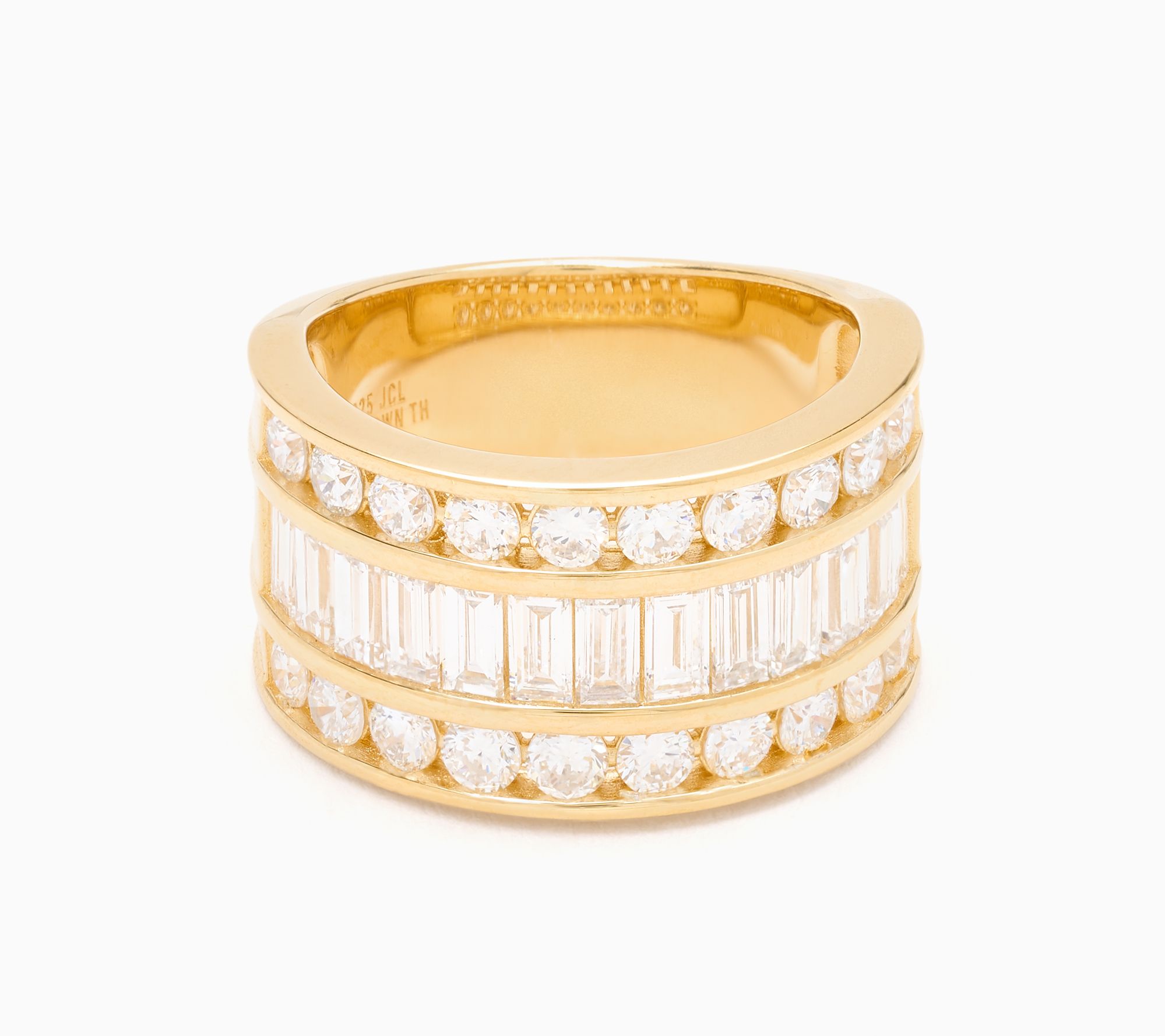 JEN by Jennifer Miller 2.45 ctw Triple Row Ring, Sterling Silver