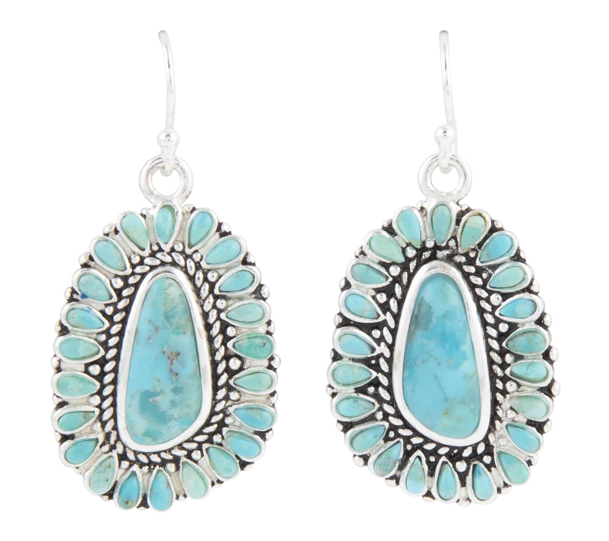 Barse Artisan Crafted Sedona Turquoise Dangle Earrings