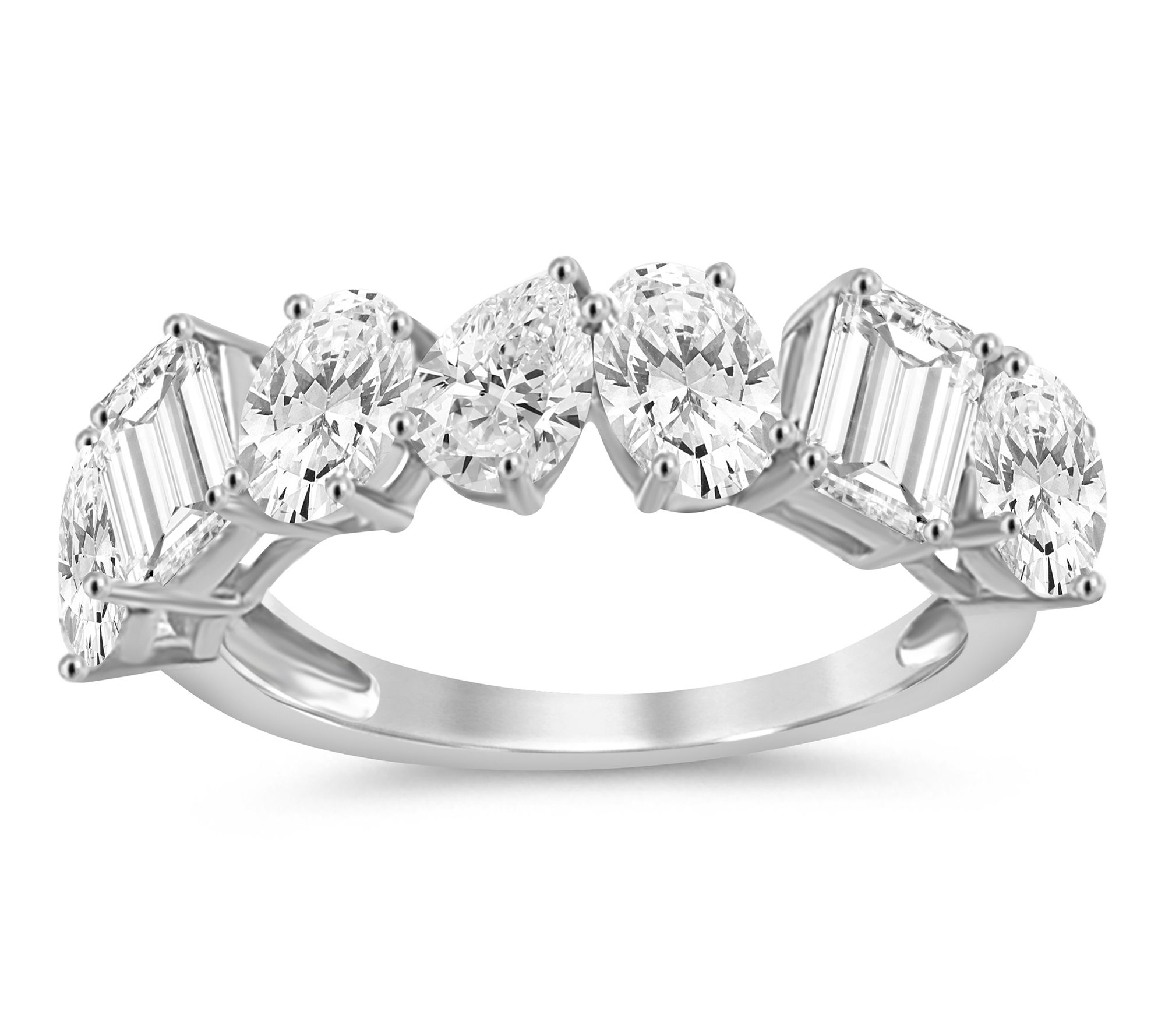 Fire Light 3.00 cttw Lab Grown Diamond Ring, 14K White Gold