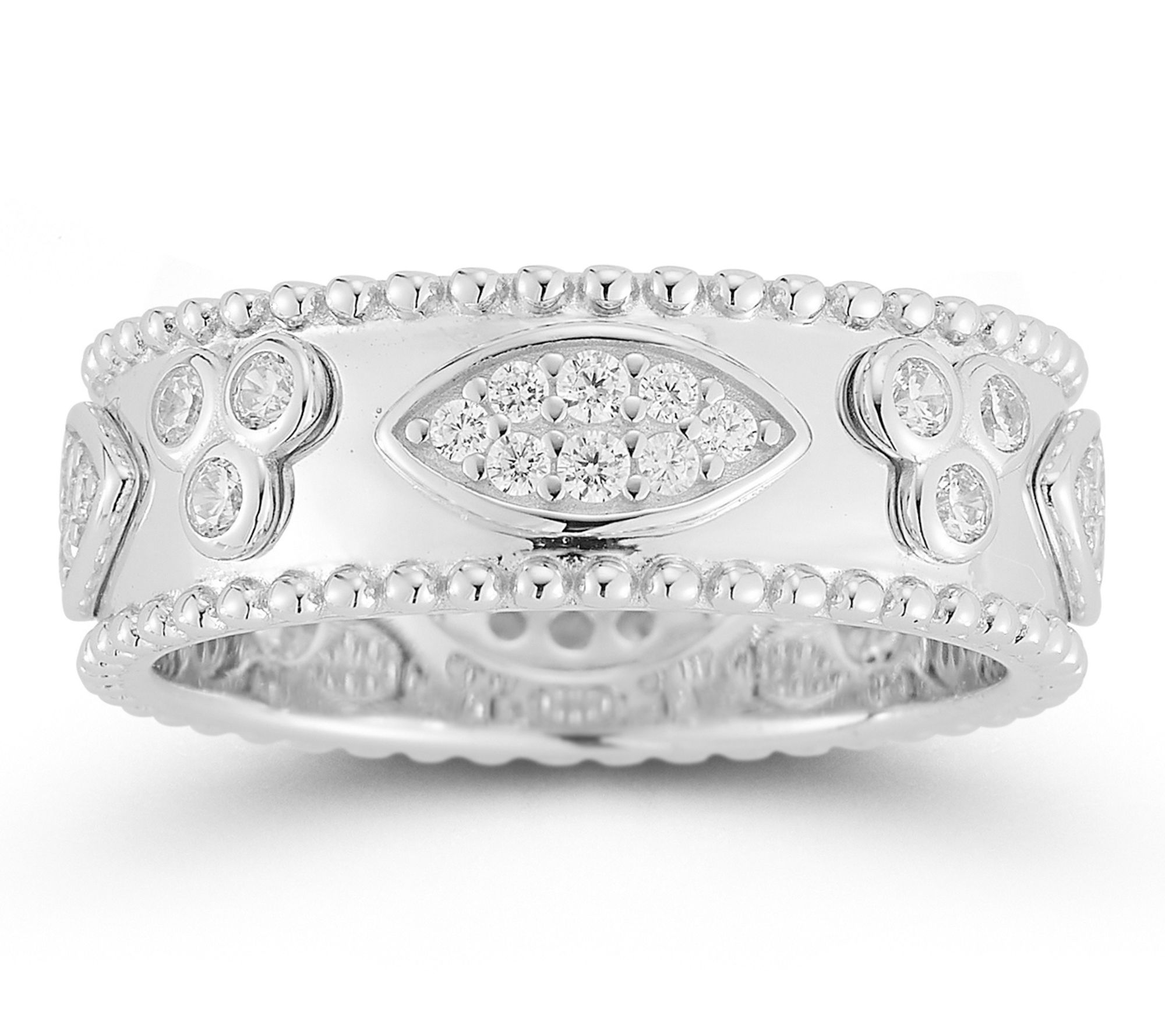 Sterlina Silver Multi-Shape Bubble Band Ring, Sterling