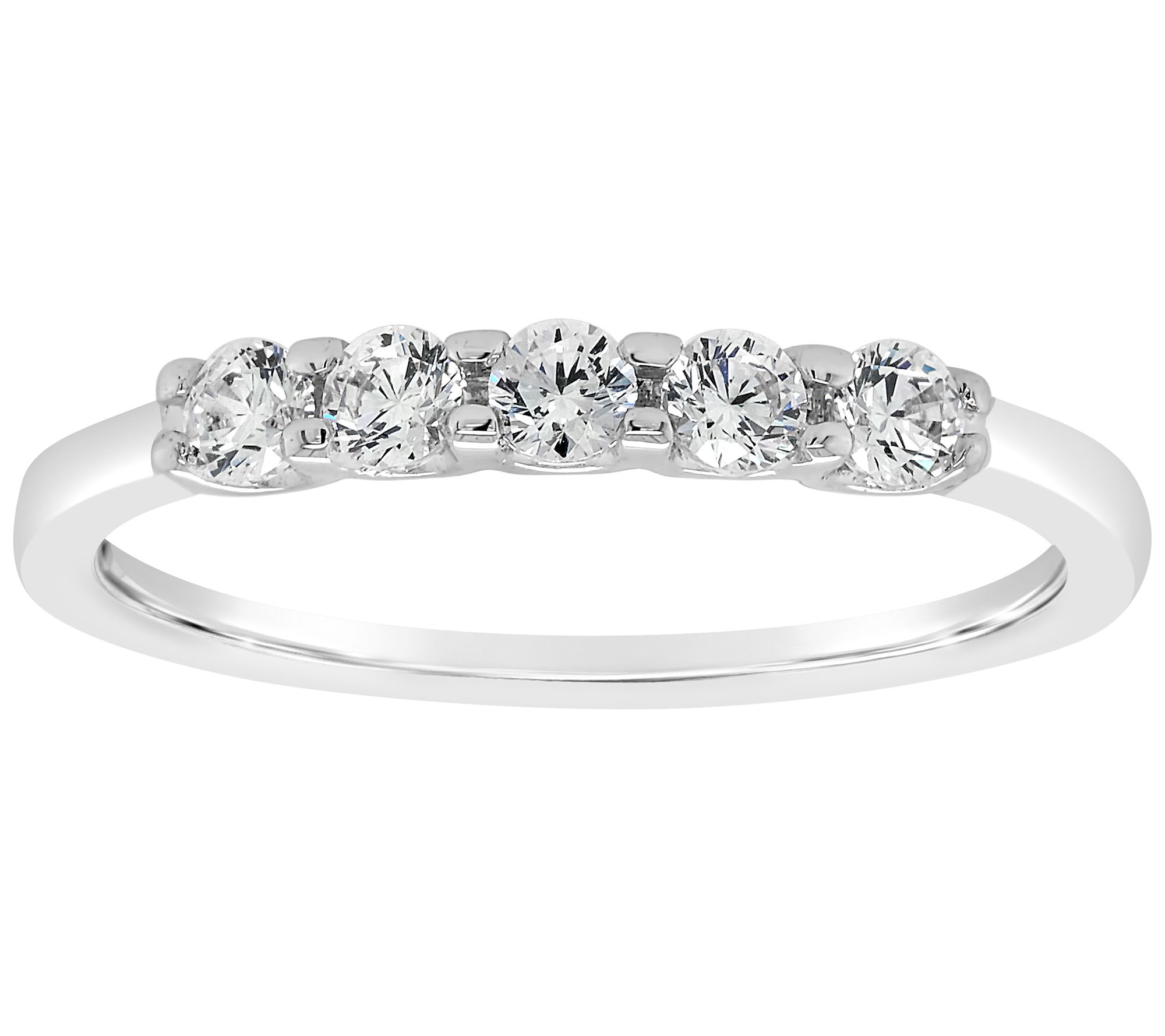 Affinity 14K Gold 1/5 cttw 5-Stone Diamond Band Ring