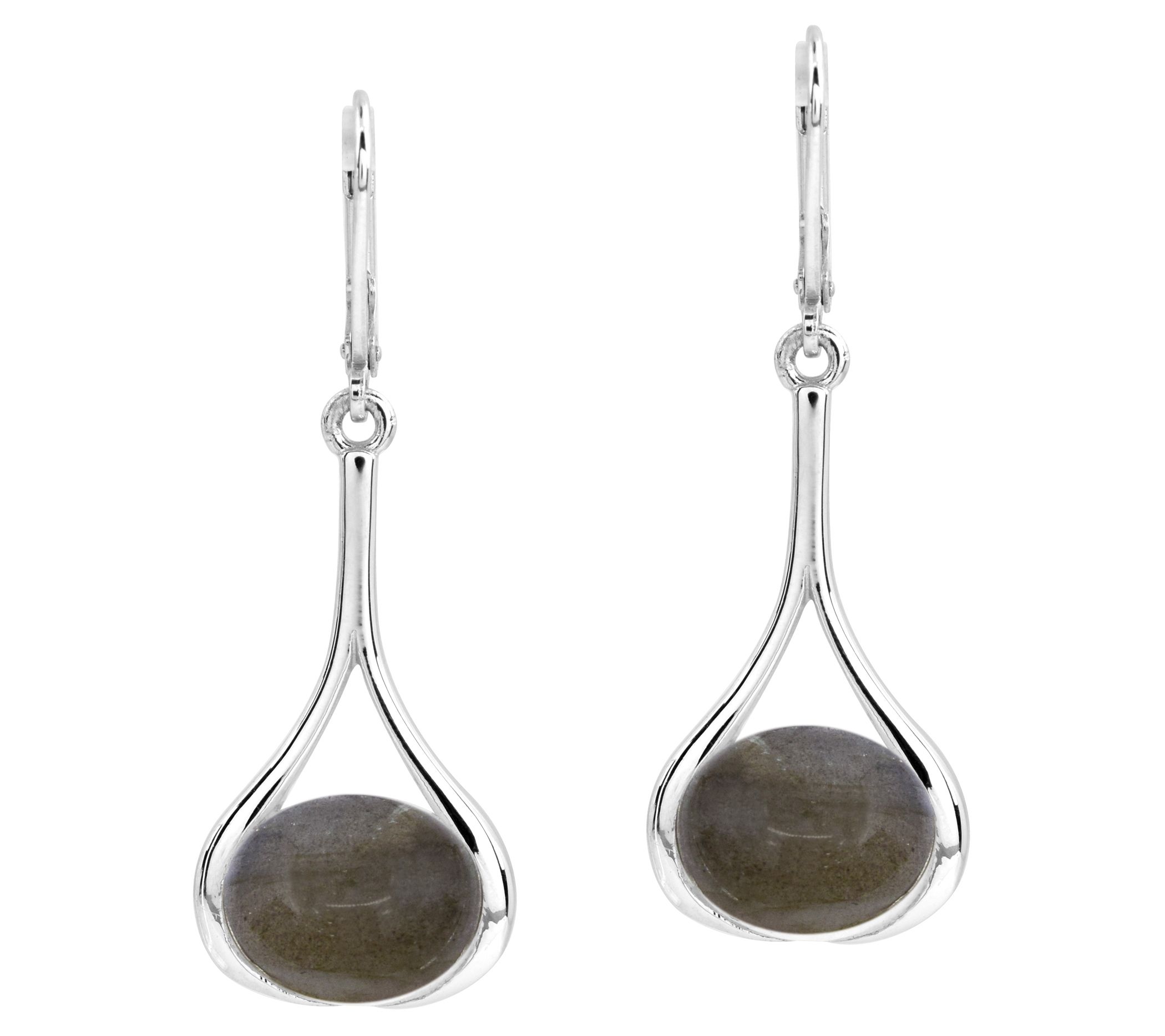 Affinity Gems Sterling Silver Labradorite Dangle Earrings