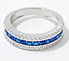 Diamonique x Kathy Levine Celebration Ring, Simulated Sapphire