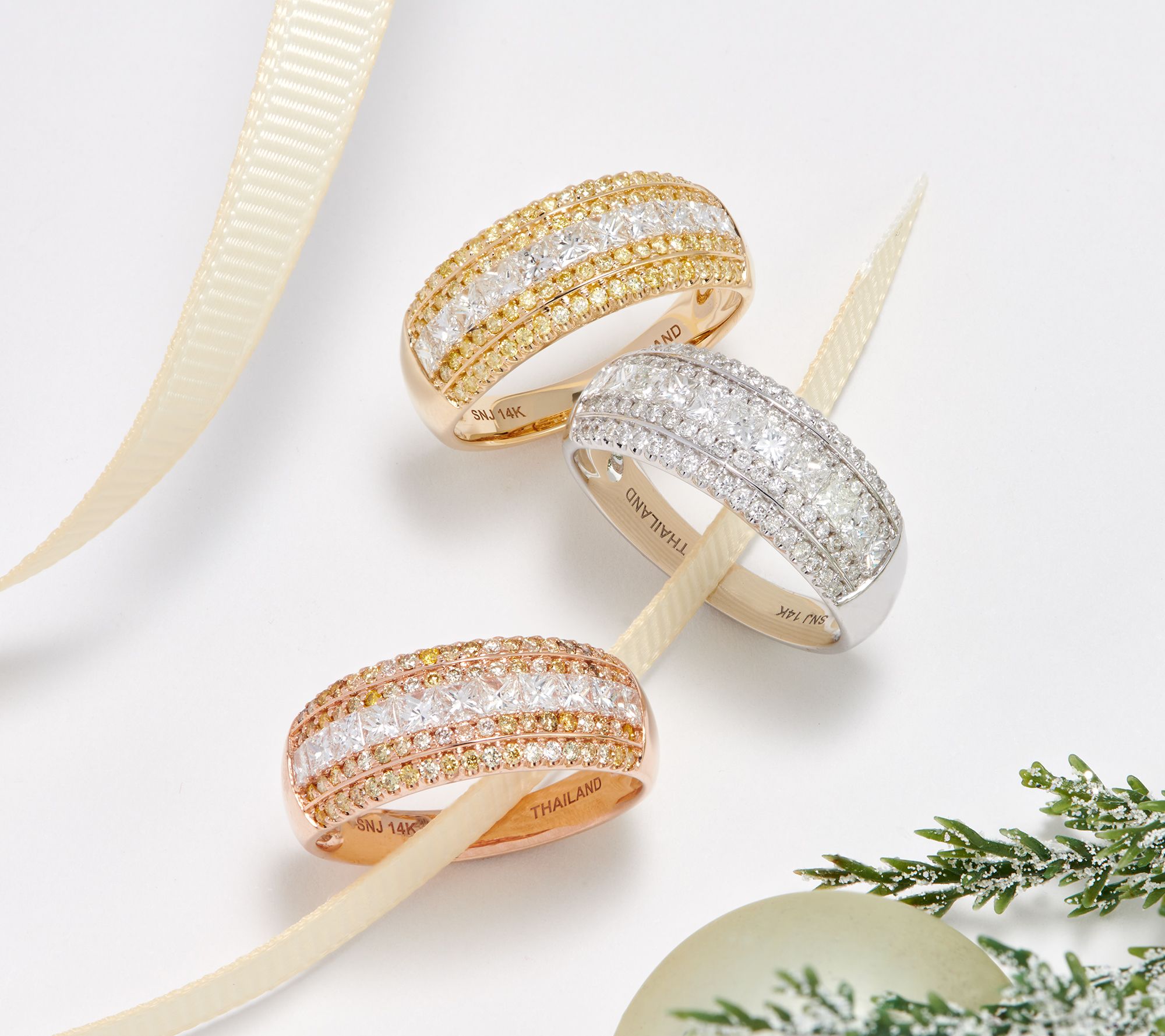 Affinity Diamonds Princess & Round Cut 1-3ct Ring, 14K - QVC.com
