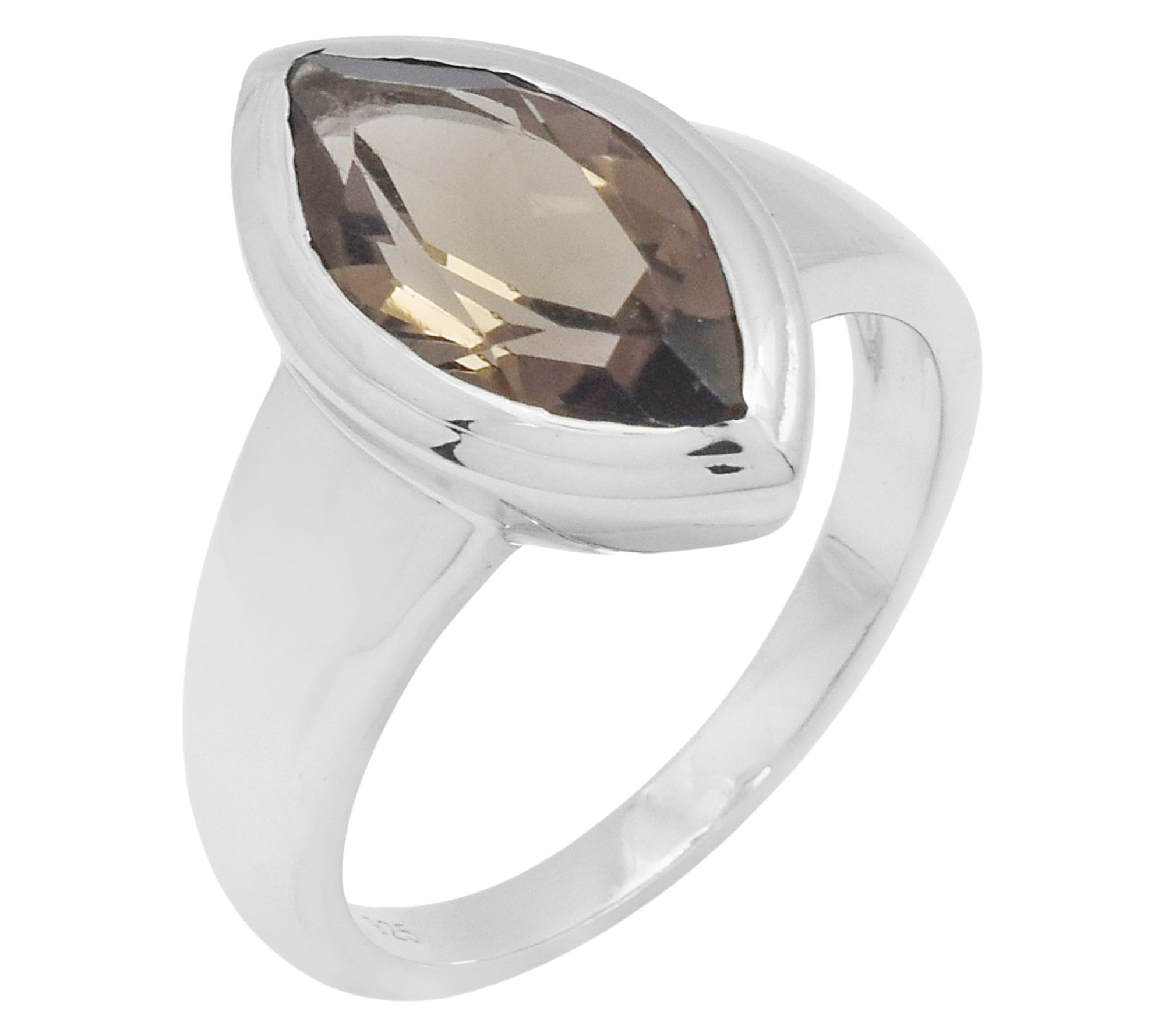 Affinity Gems Blue Coated Quartz Solitaire Ring, Sterling