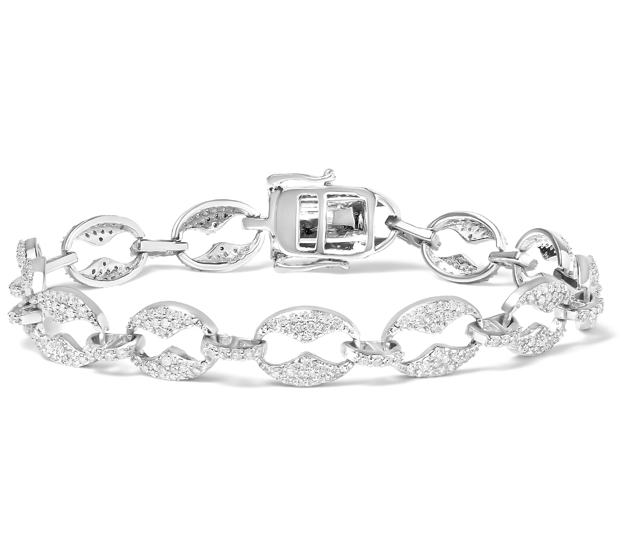 Haus of Brilliance 1.50 cttw Diamond Link Brace let, 14K Gold