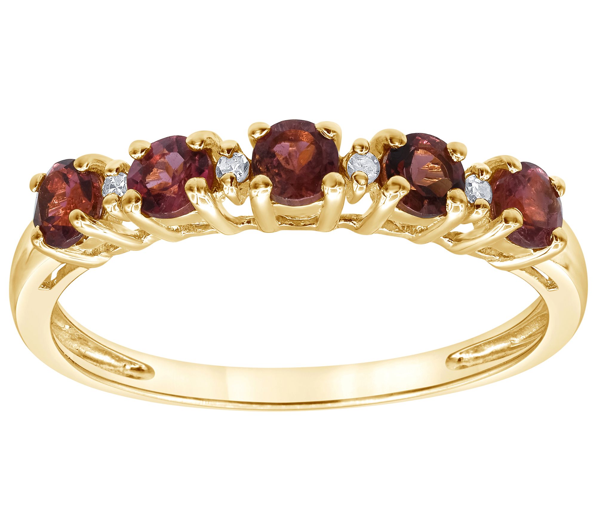Affinity Gems Gemstone & Diamond Ring, 14K GoldPlated
