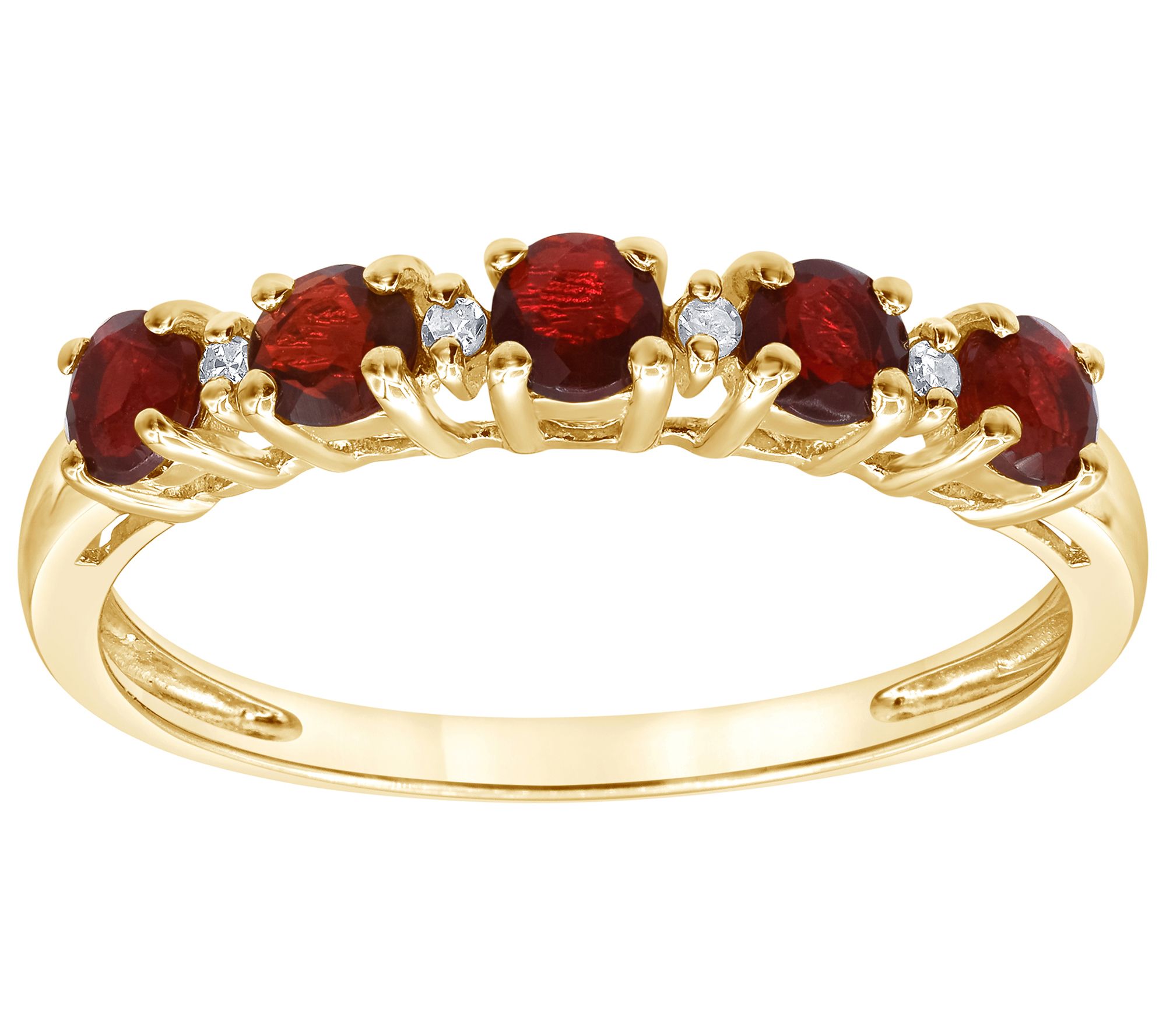 Affinity Gems Gemstone & Diamond Ring, 14K GoldPlated