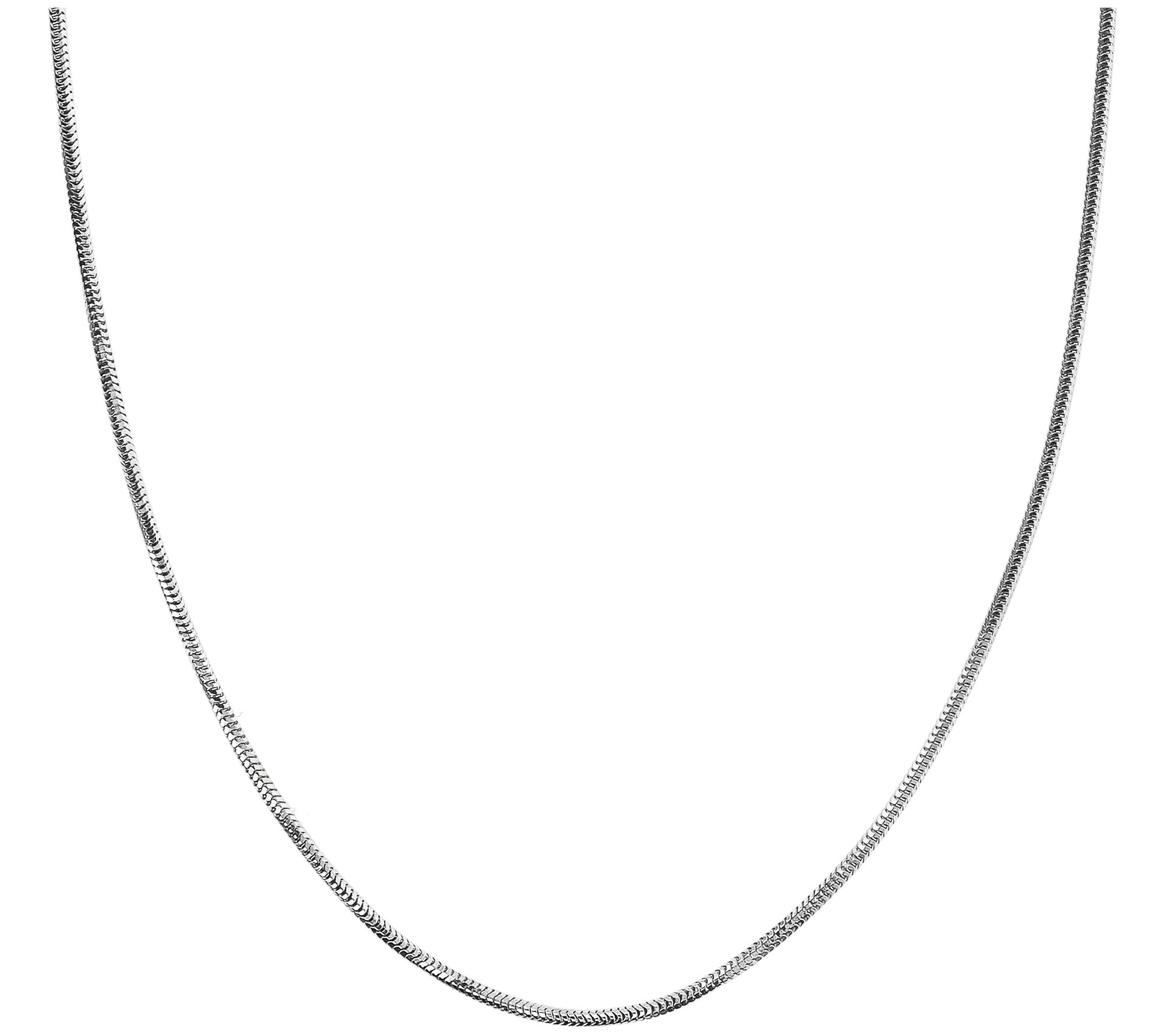 Ultrafine 950 Silver 18" Snake Chain Necklace