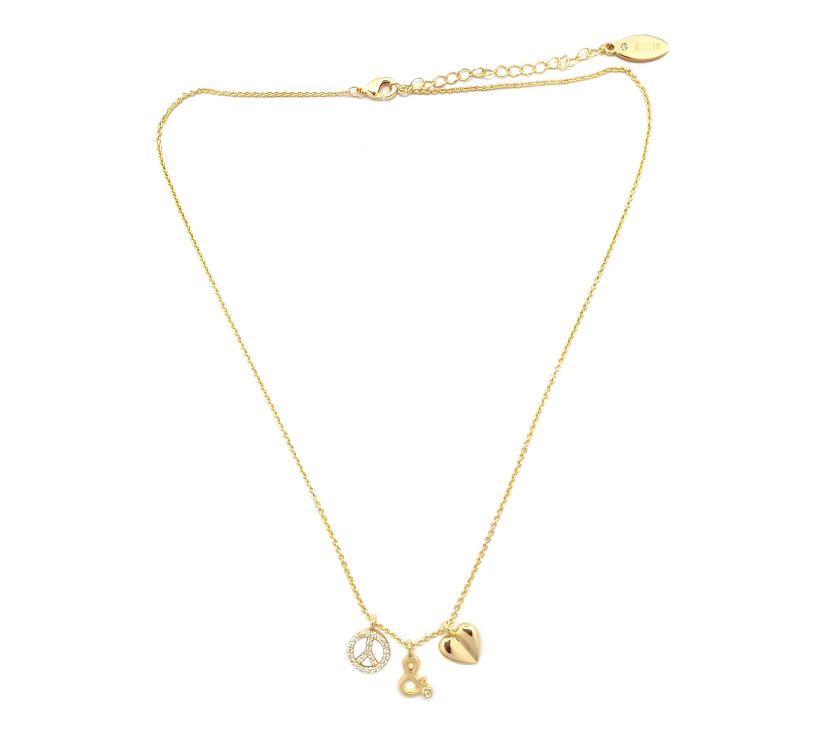 Zaxie Lab Diamonds Peace & Love Always Necklace