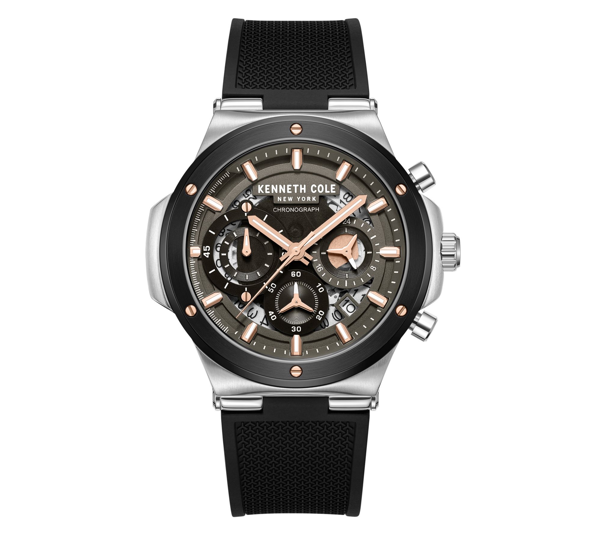 Kenneth Cole New York Men's Dress Sport Black Strap Watch