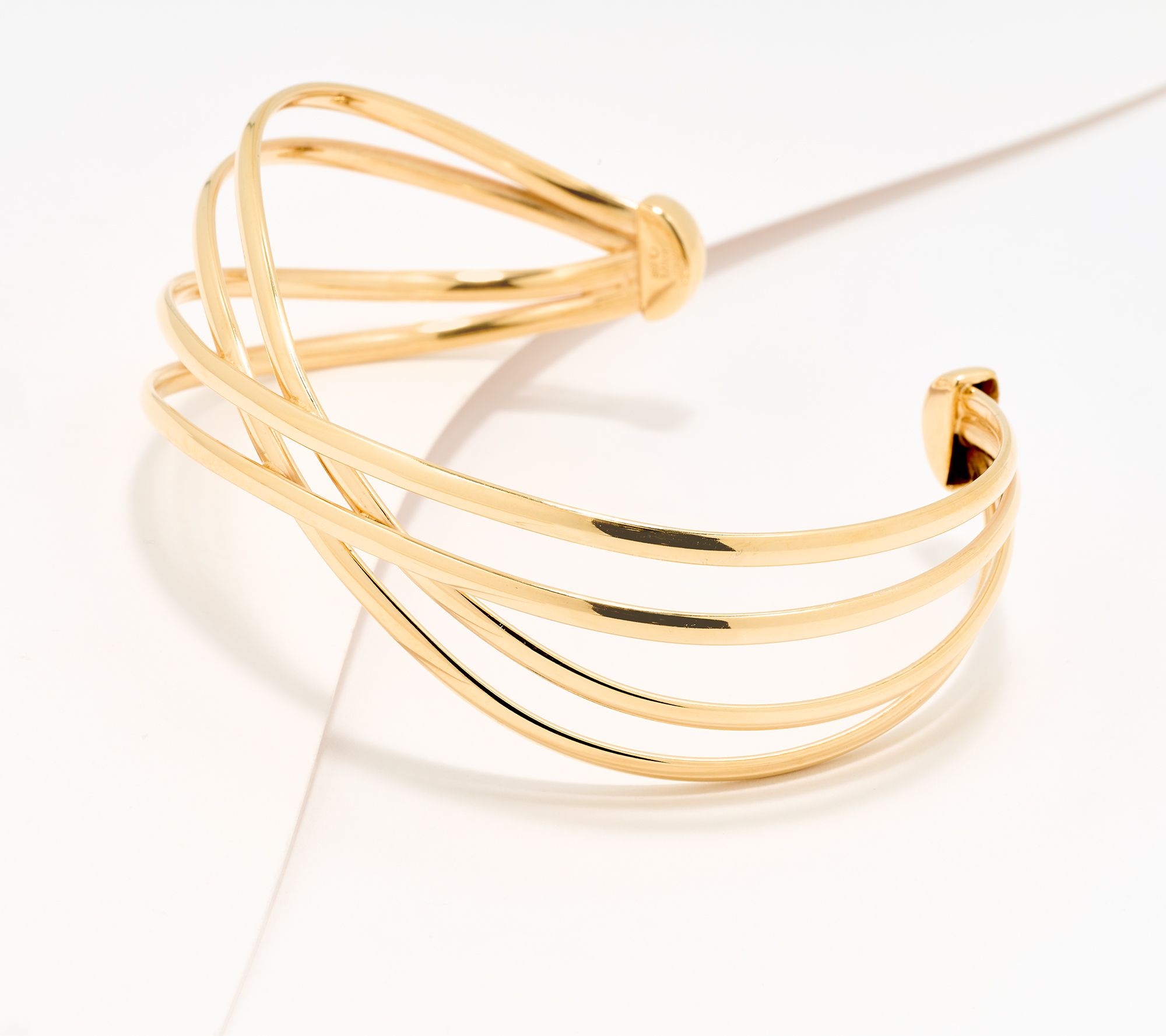 UltraFine 950 Silver Multi Layer Crossover Cuff