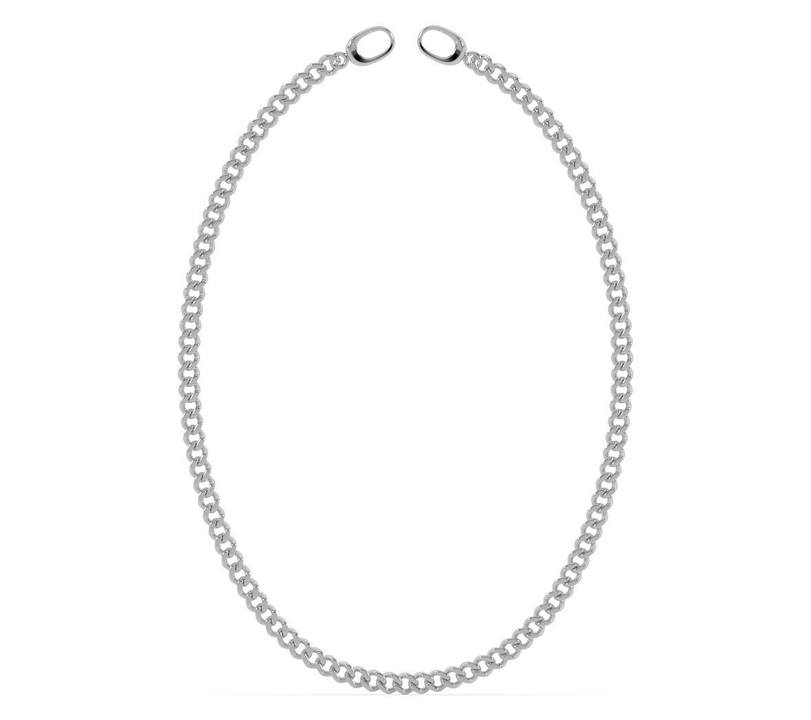 ONI Fine Jewelry Sterling Silver Baby Cuban Link Choker