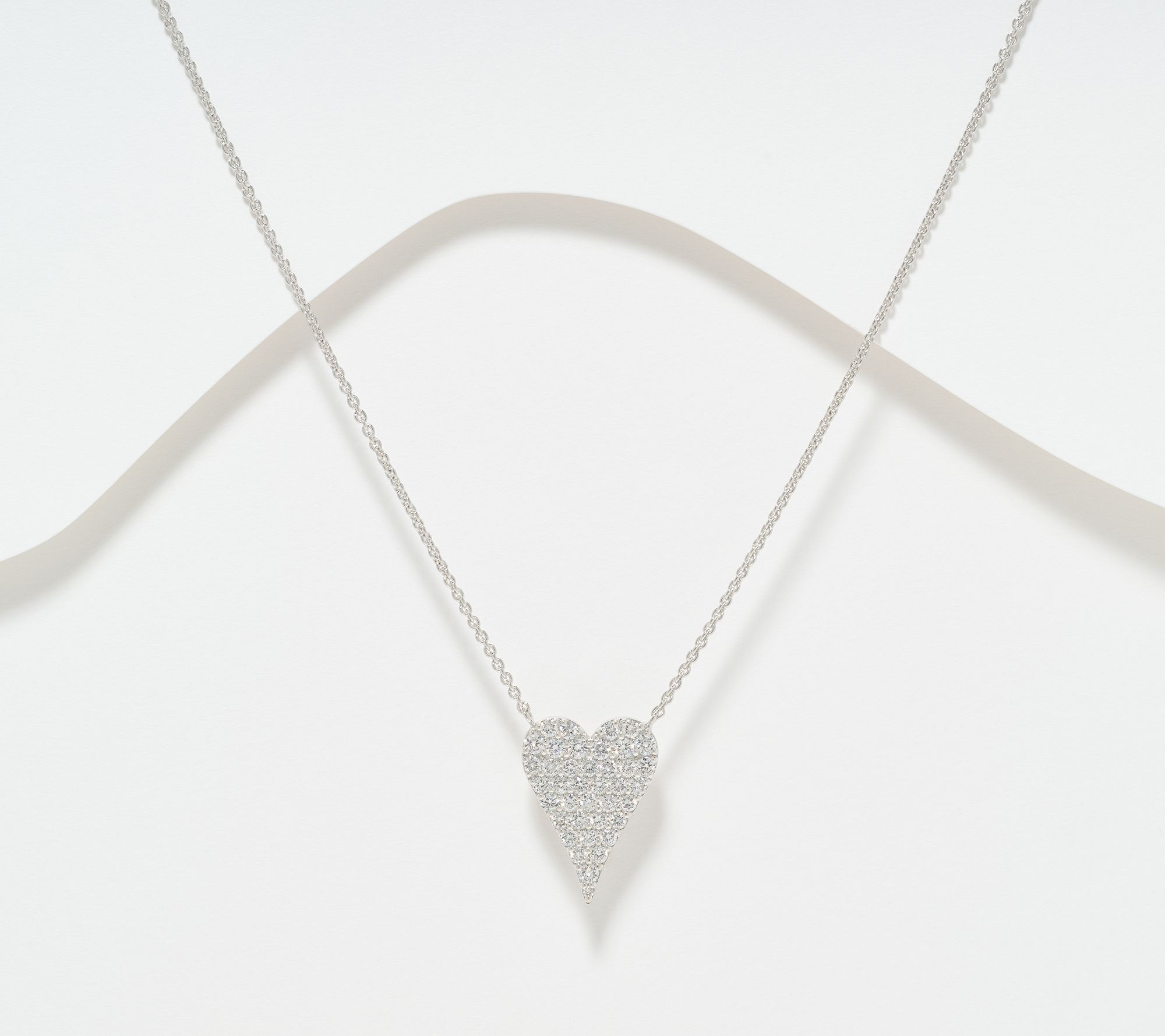 JEN by Jennifer Miller Lab Grown Diamond 1.00ct Heart Necklace