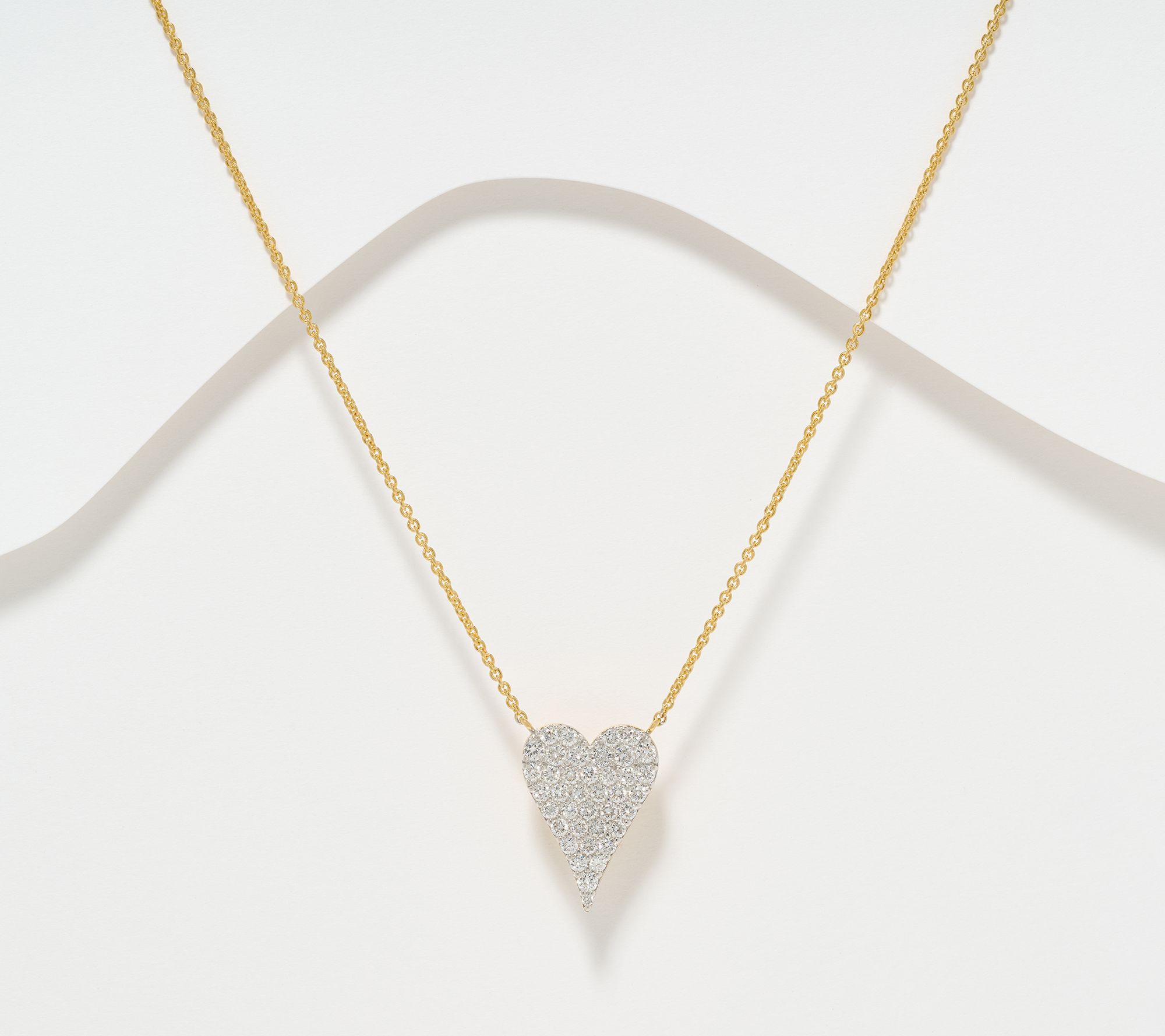 JEN by Jennifer Miller Lab Grown Diamond 1.00ct Heart Necklace