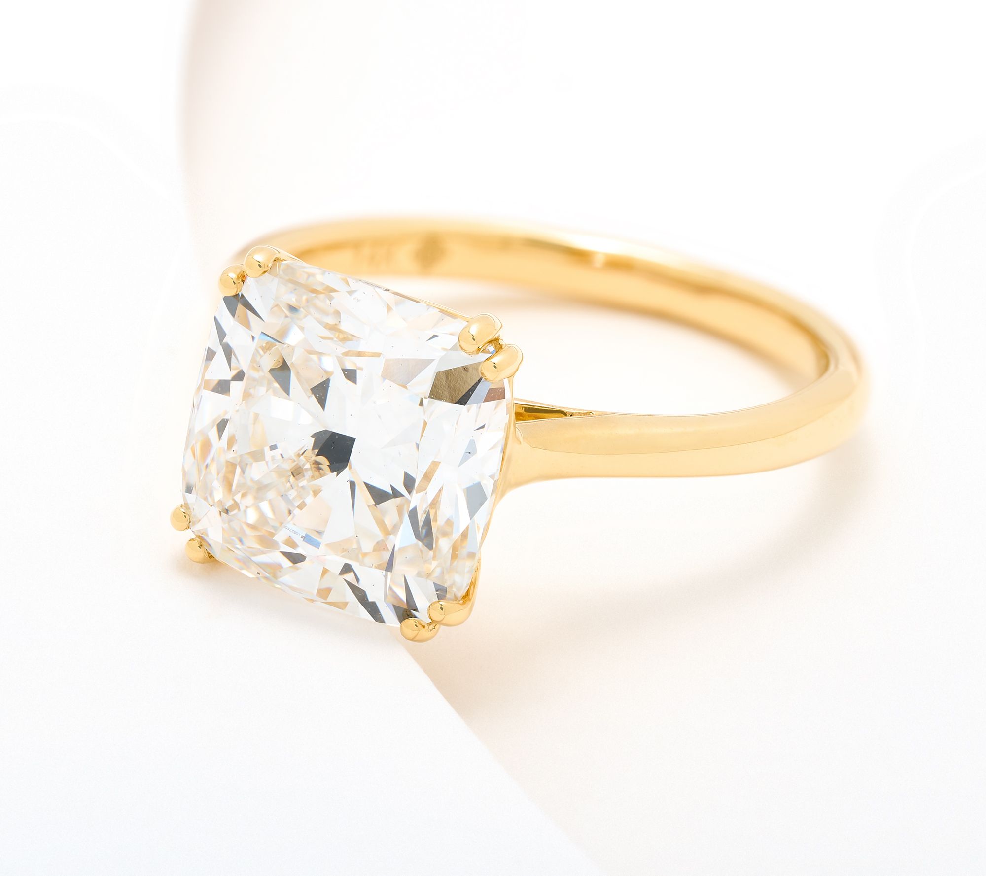 Fire Light Lab Grown Diamond 5.00 cttw Ring, 14K Yellow Gold